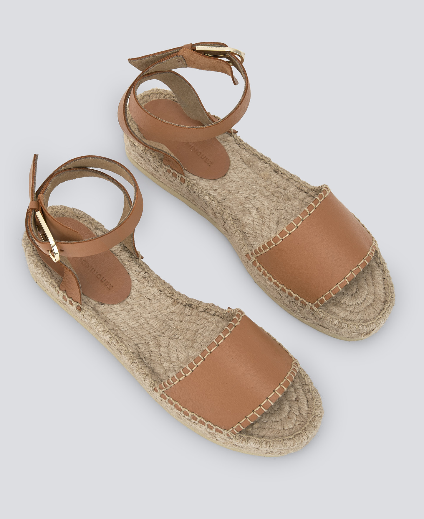Embroidered leather espadrille woman image number 1