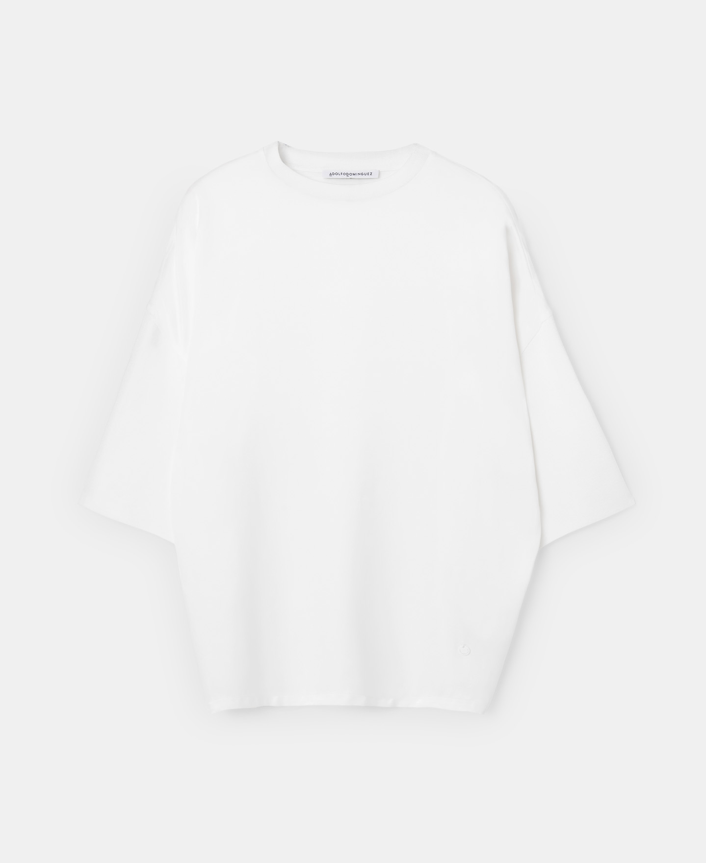 Fluid viscose and cotton T-shirt image number 4