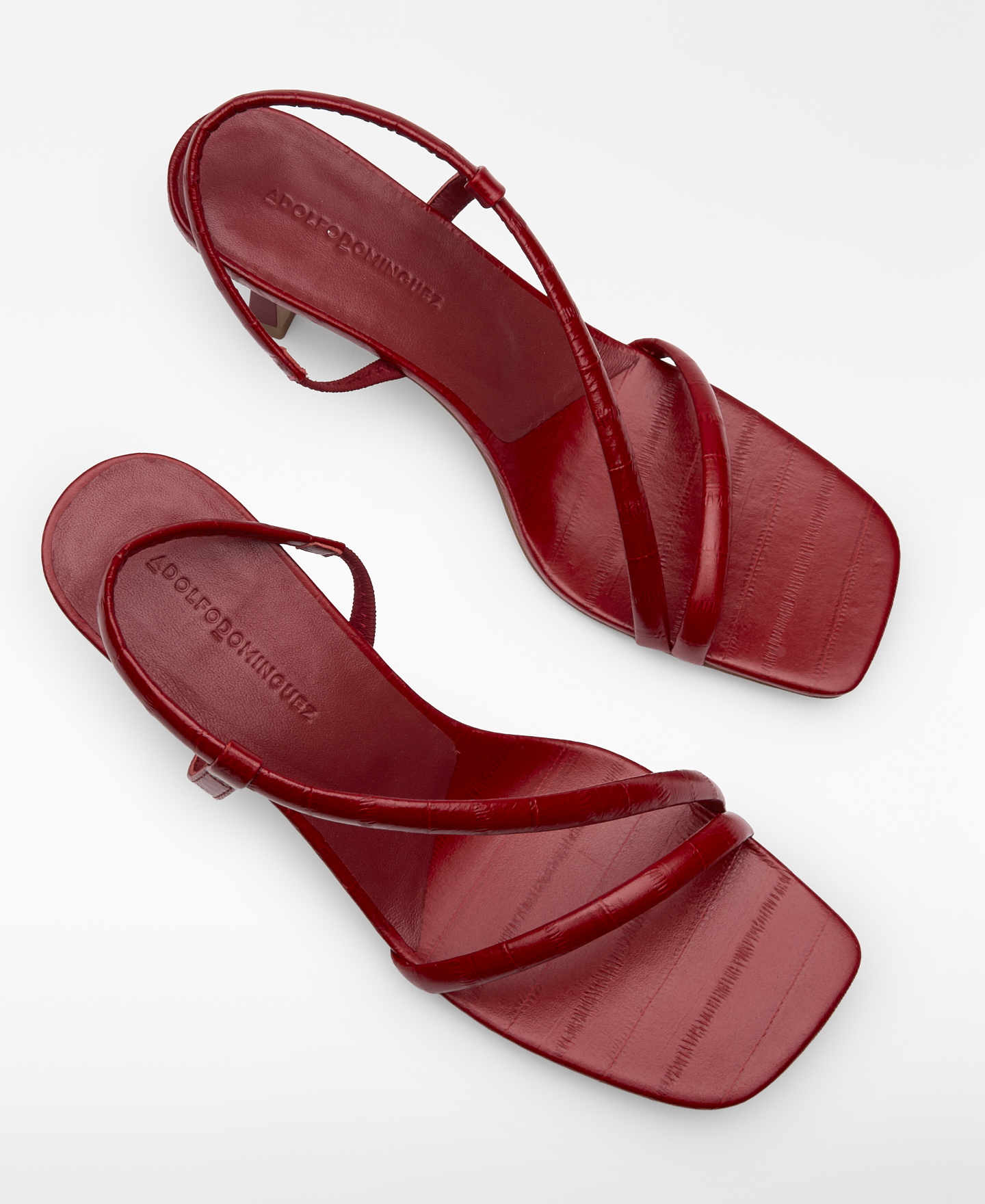 Leather heeled sandal image number 1