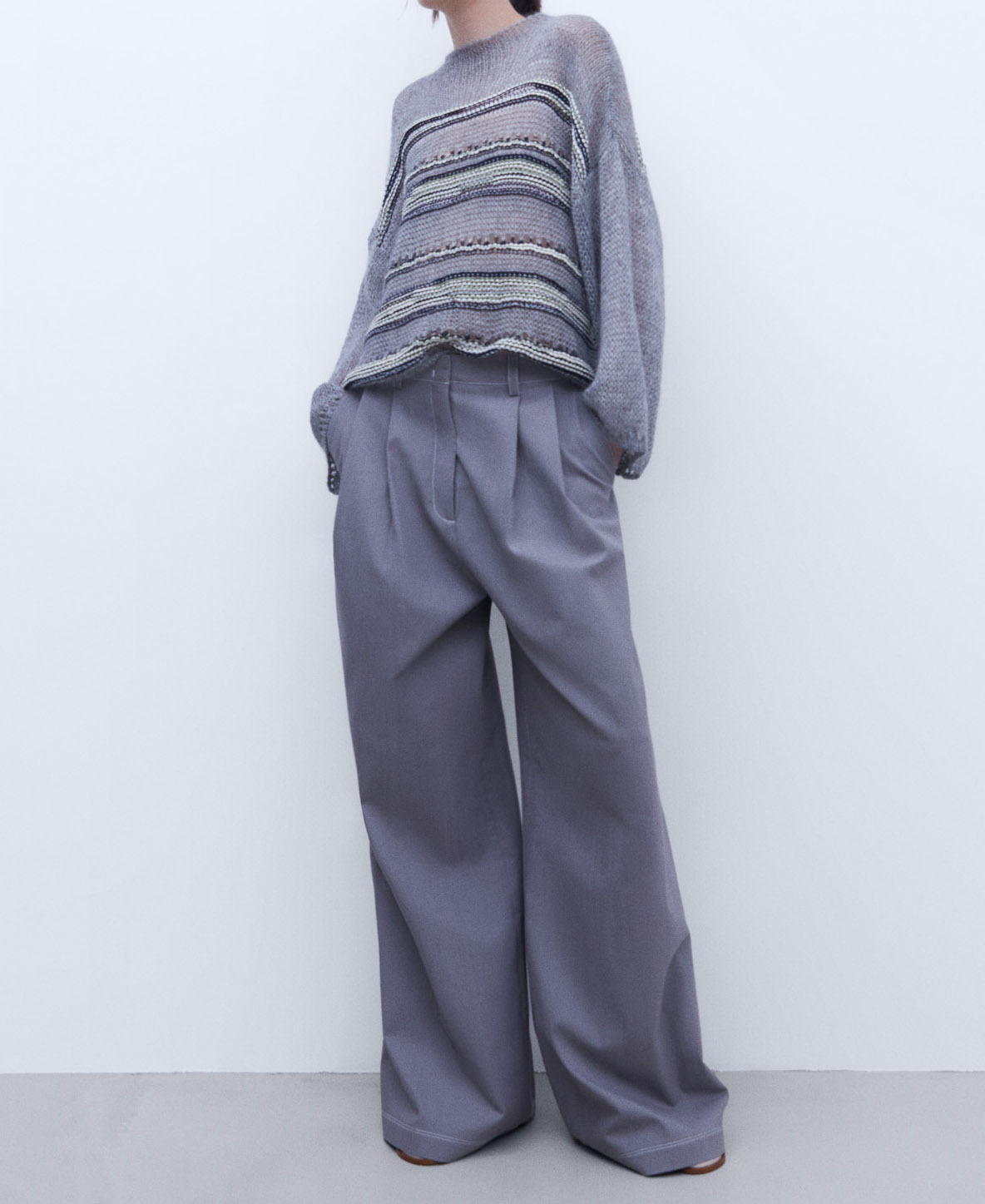 Oversize jacquard sweater image number 1