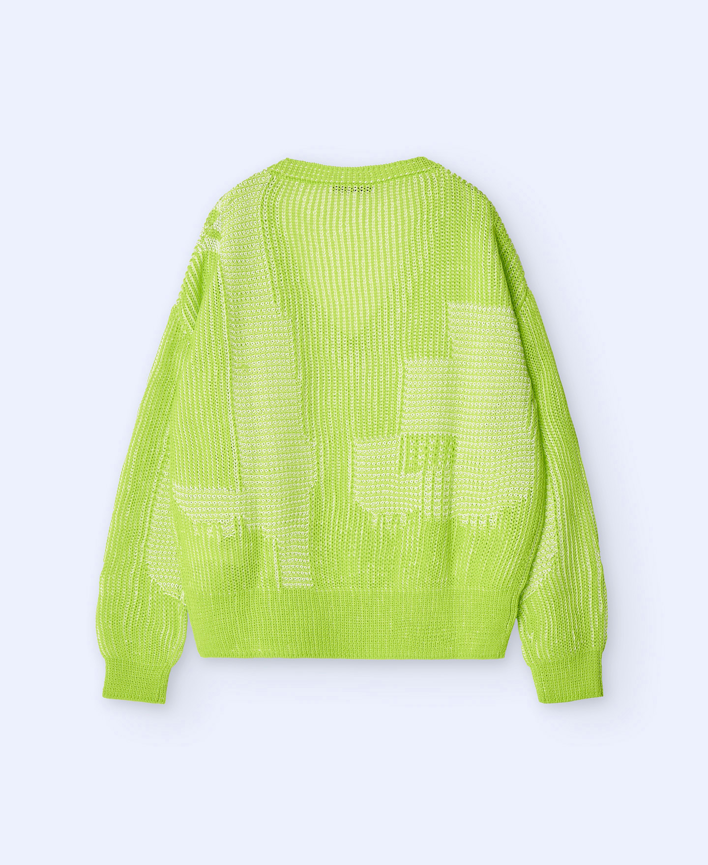 Jacquard V-neckline sweater image number 5