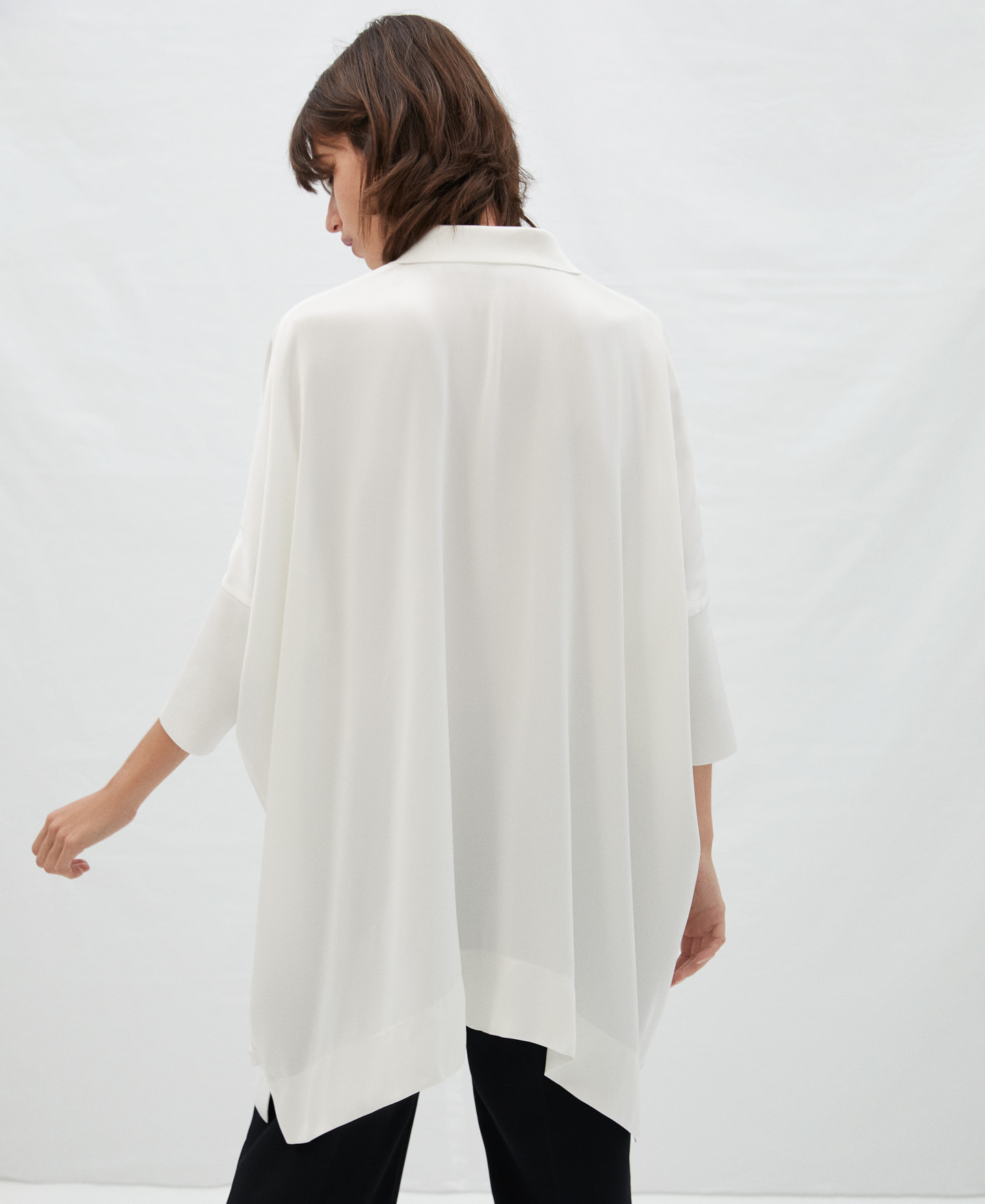 Oversized viscose blouse image number 2