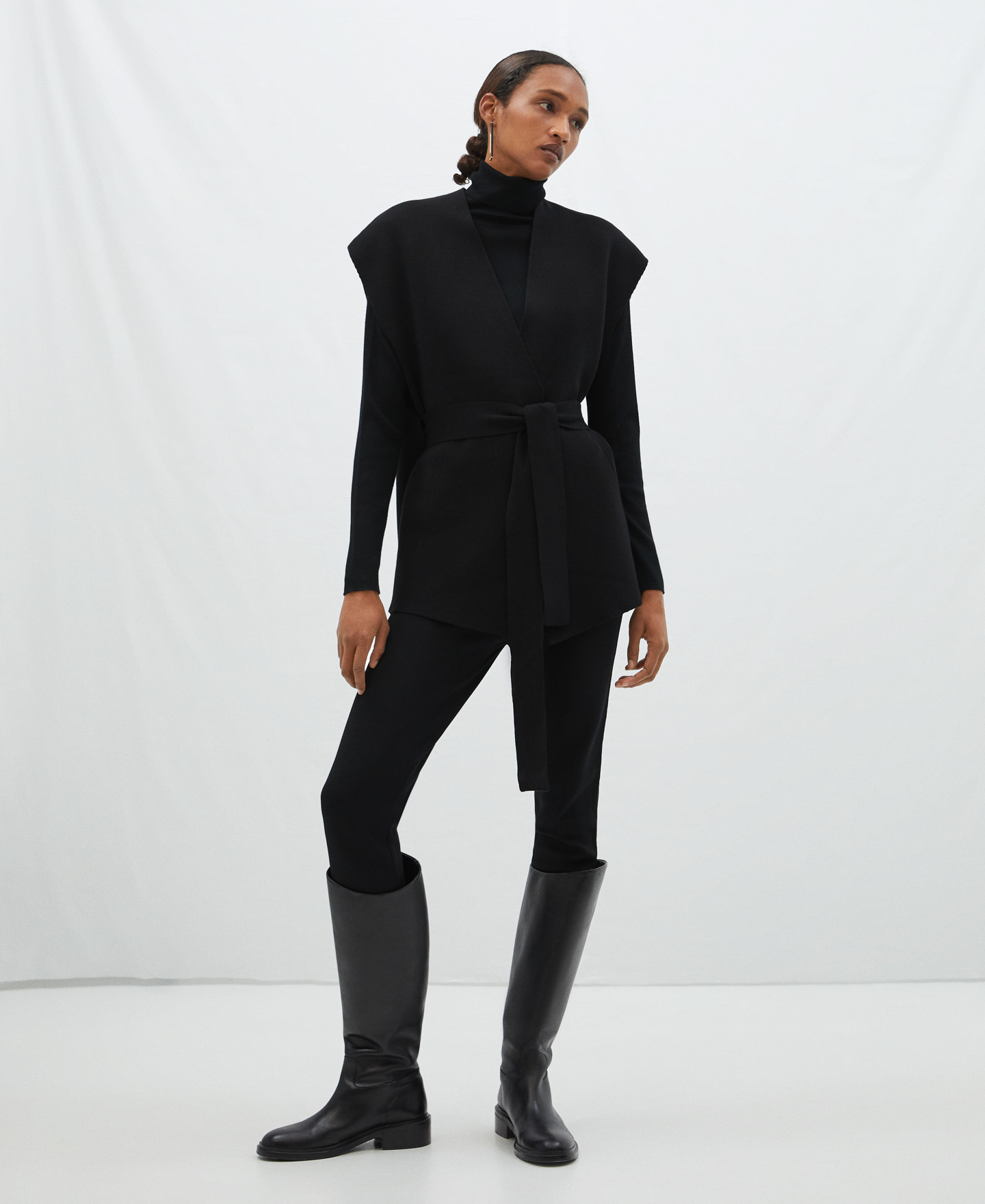 Double-fronted viscose waistcoat image number 1