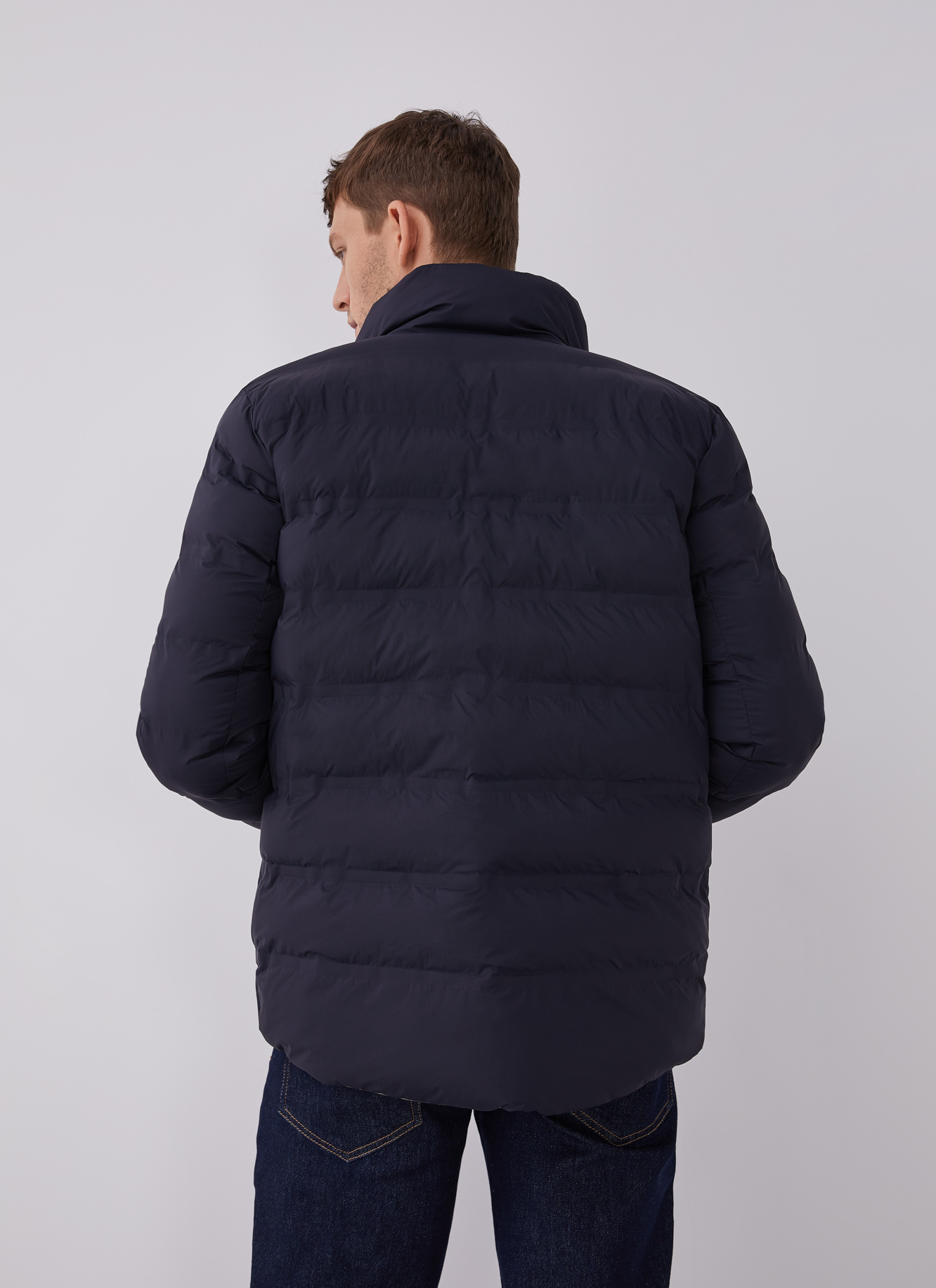 Nylon padded jacket image number 1