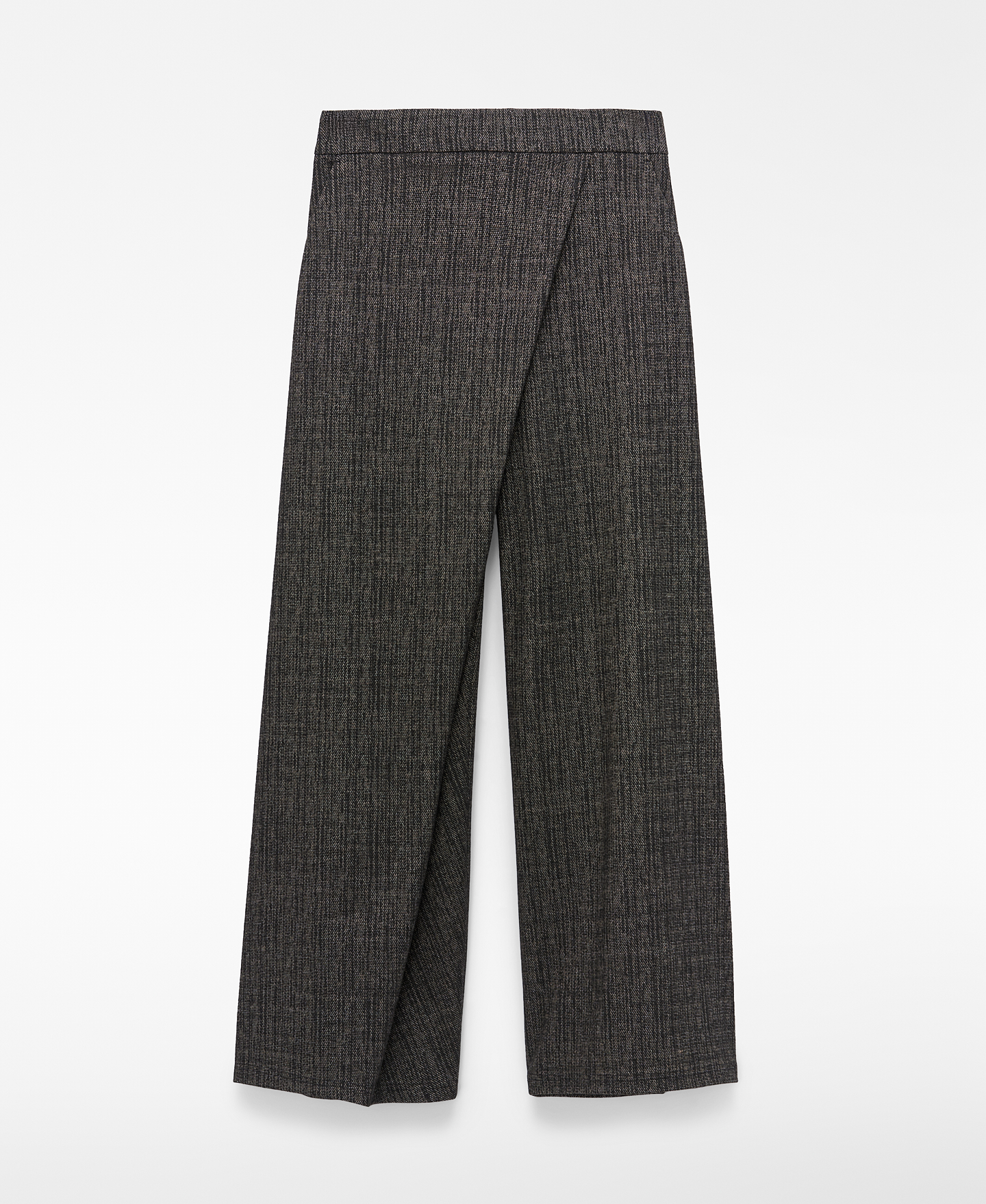 Melange wrap trousers image number 4