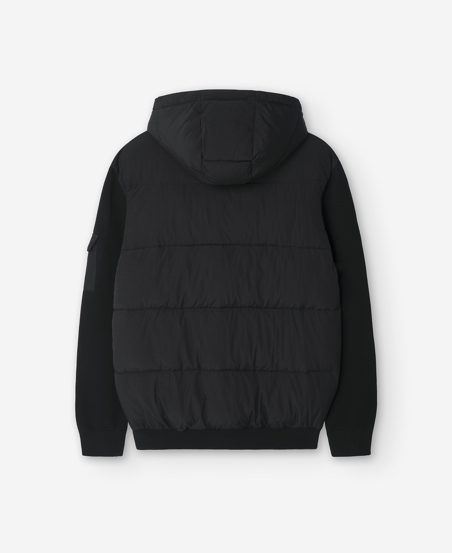 Veste matelassée noire en nylon homme image number 5