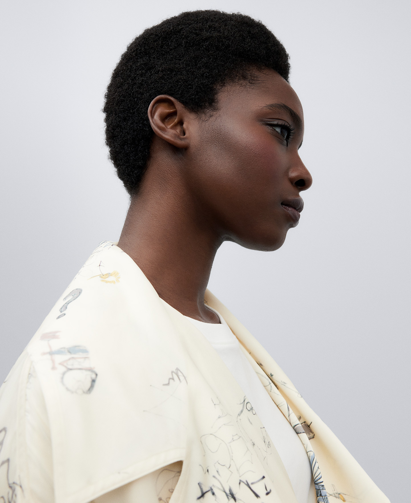 Printed kimono jacket image number 3