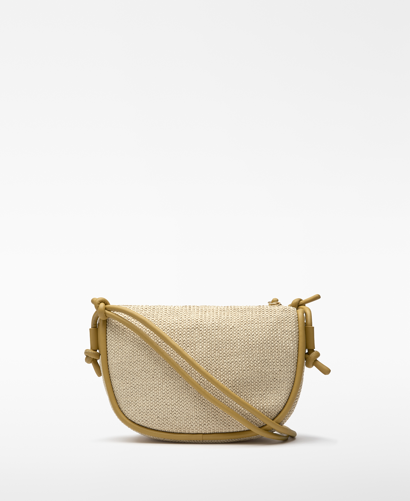 Luna raffia-textured crossbody woman image number 1