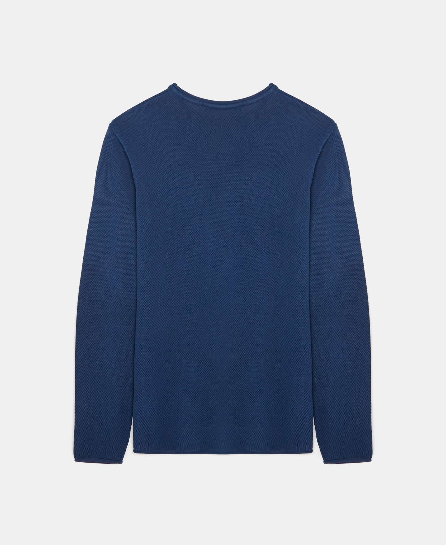Cotton and viscose round neck sweater image number 5