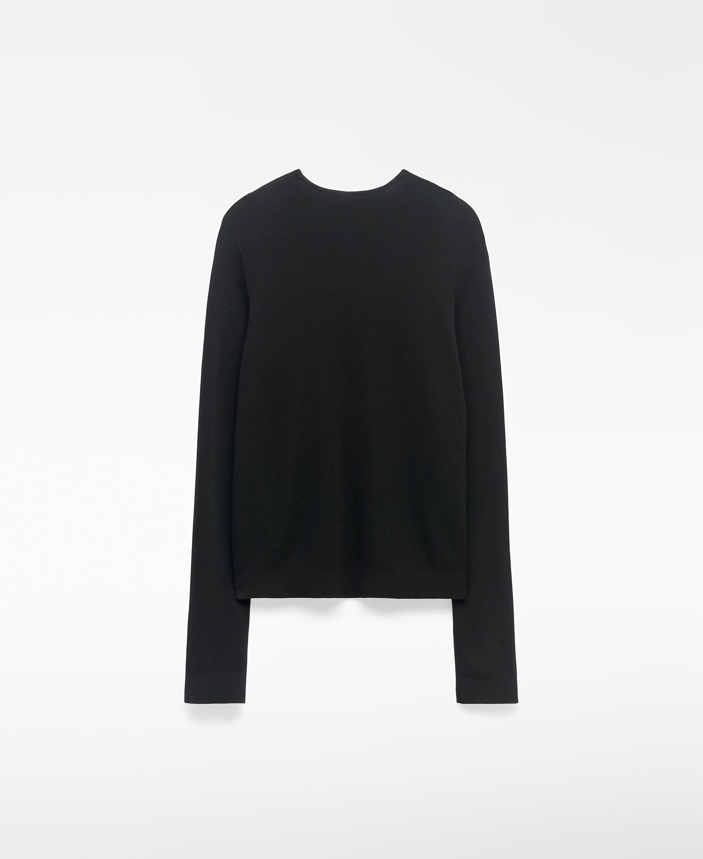 Jersey cuello caja lana merino mujer image number 6