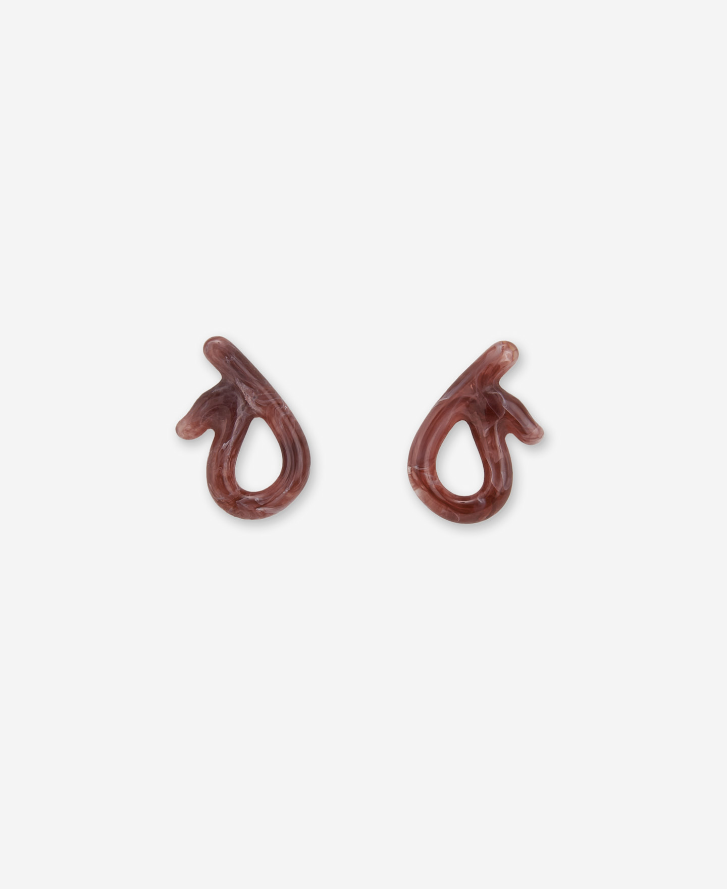 Resin and zinc earring image number 0