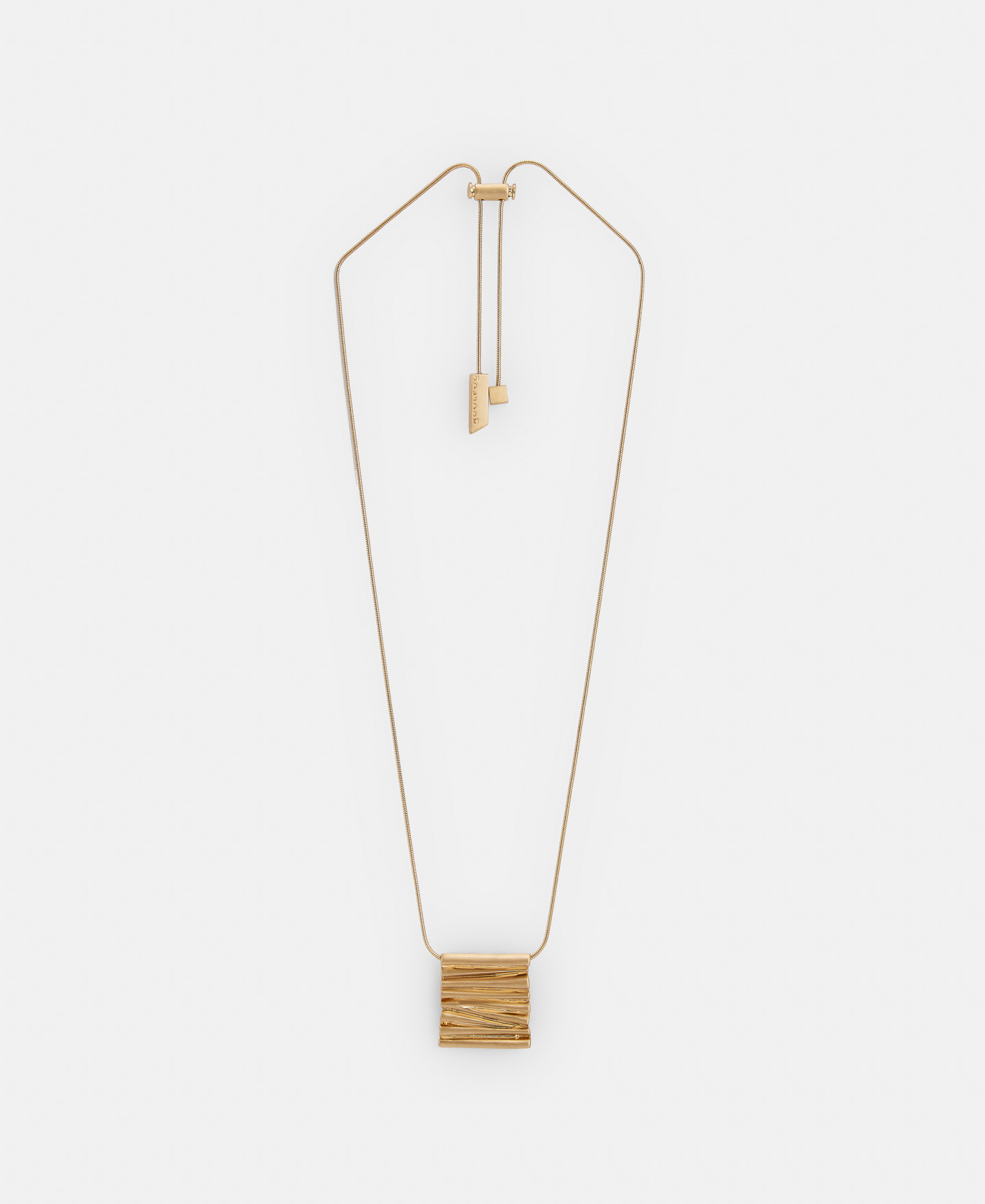 Zinc pleated shape pendant image number 2