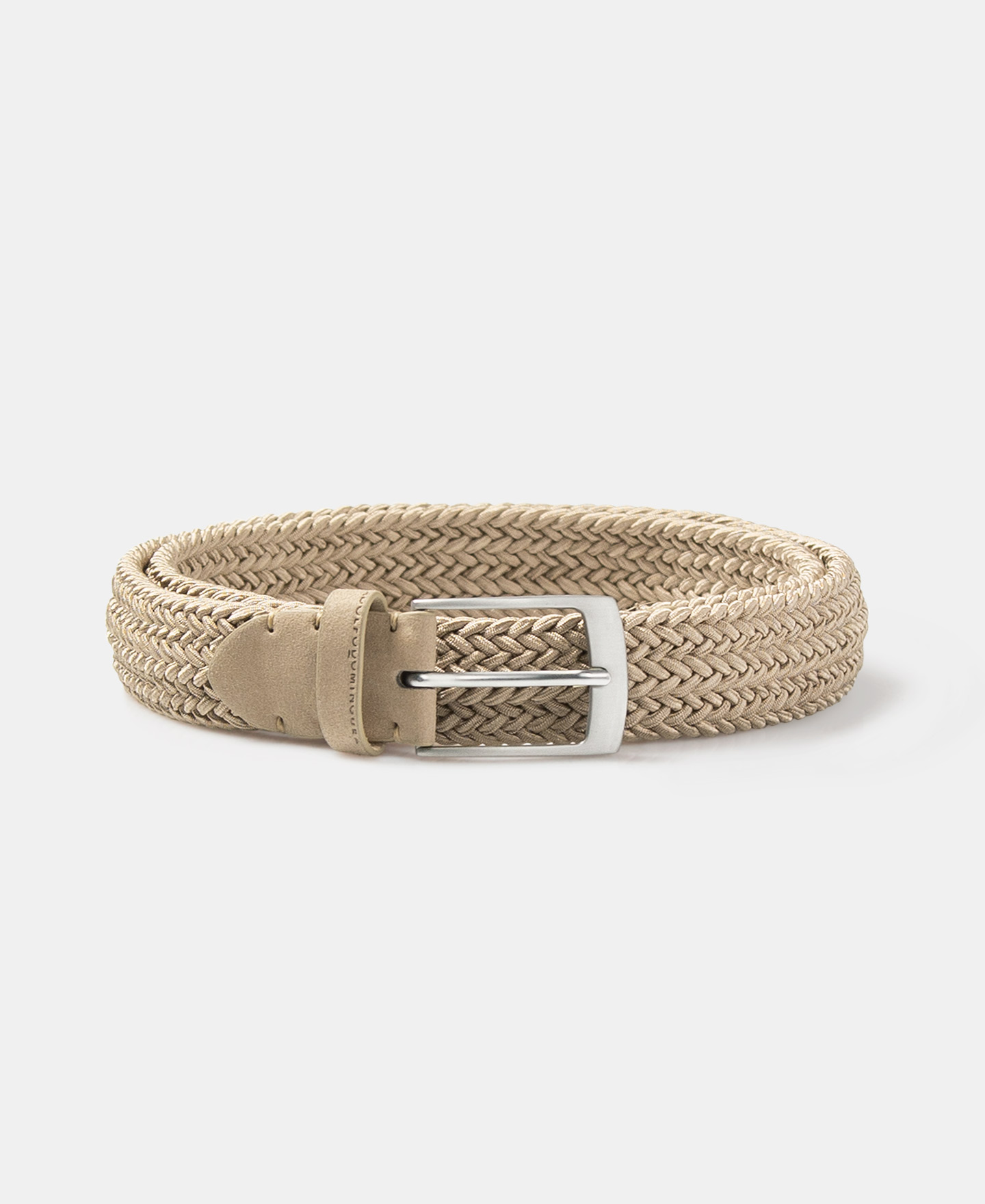 Camel braided belt image number 0