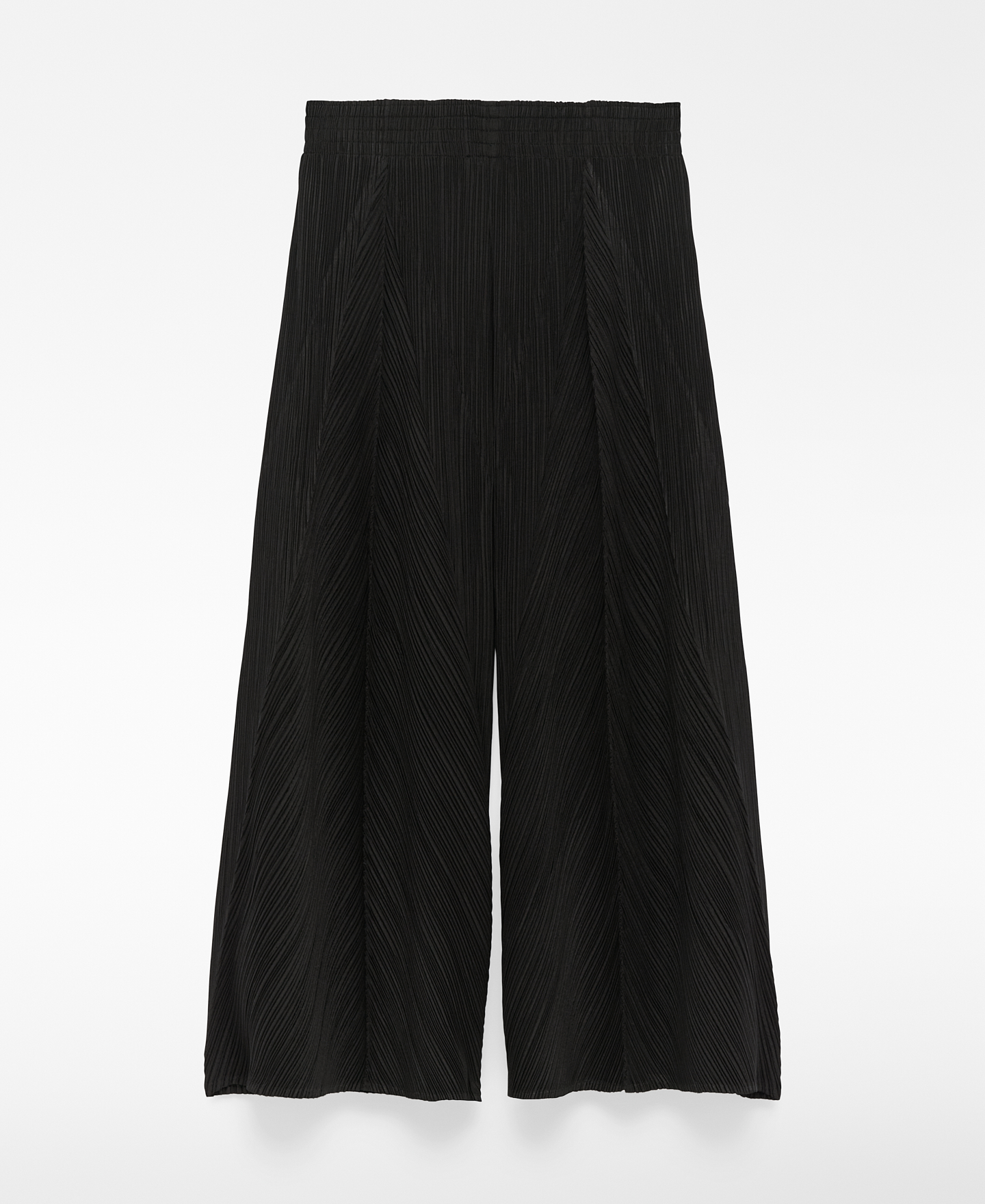 Crinkle palazzo trousers woman image number 5