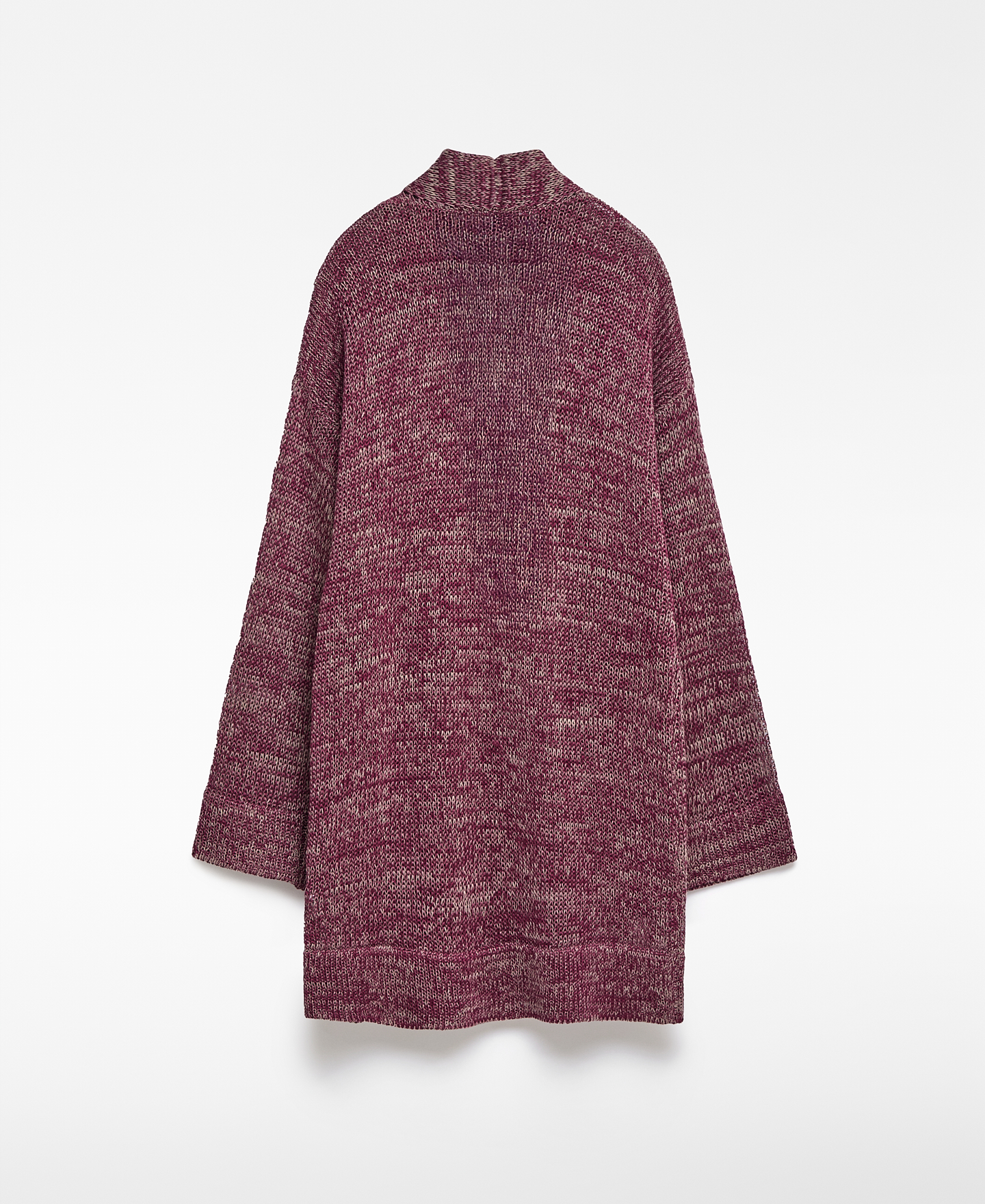 Chaqueta kimono larga punto mujer image number 7