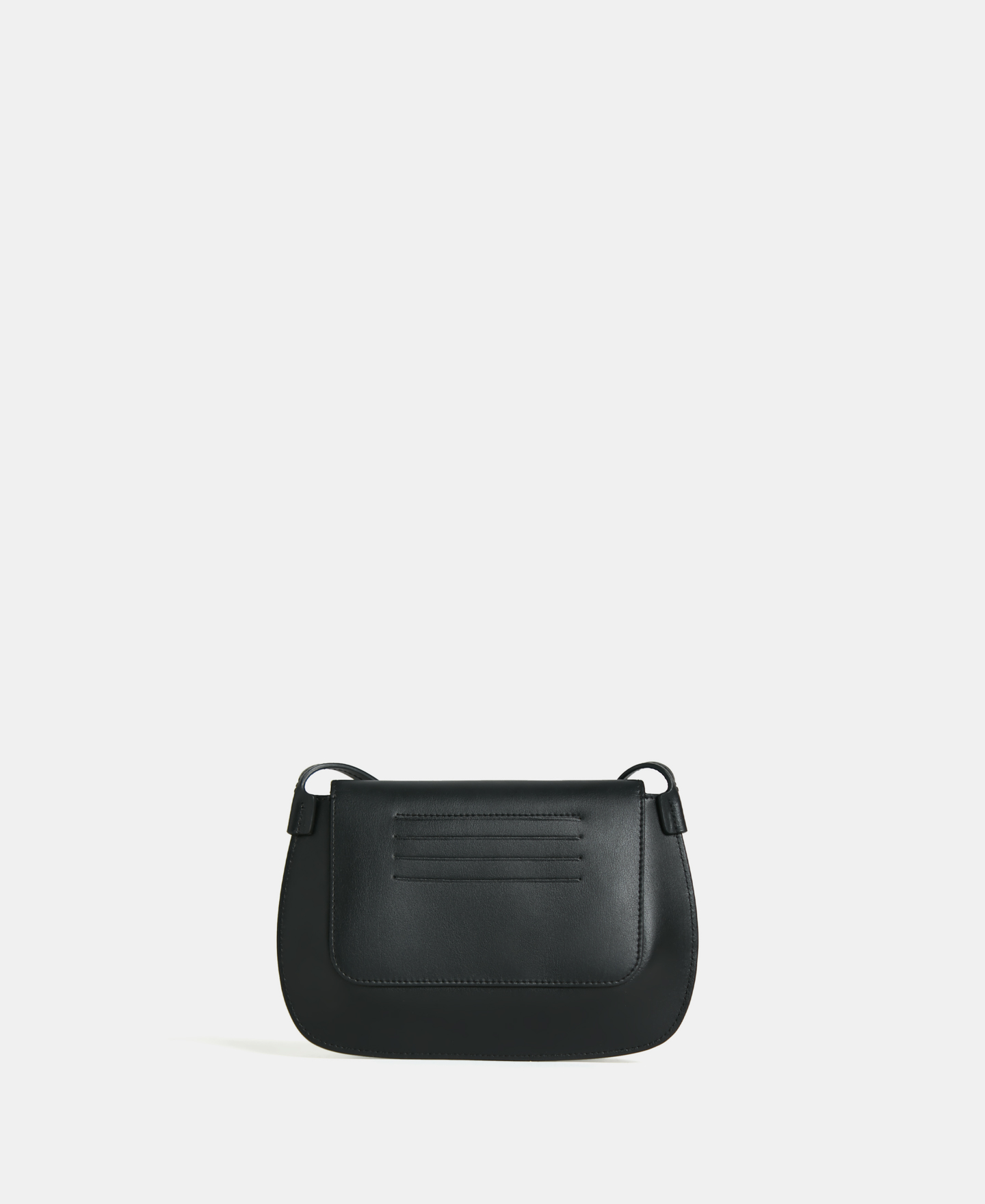 Mini flat shoulder bag in vachetta image number 1
