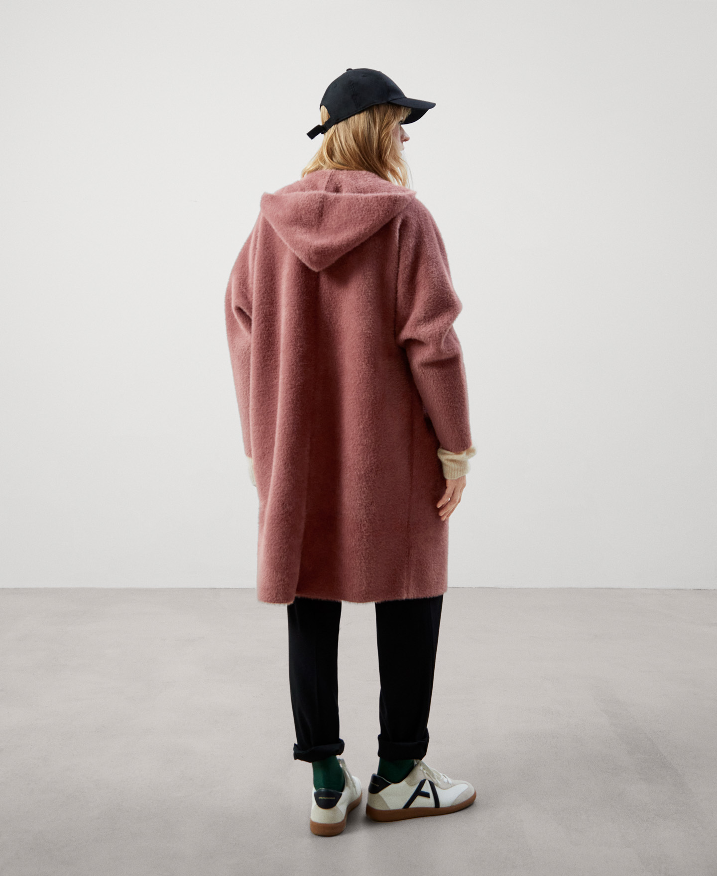 Batwing sleeve coat image number 2