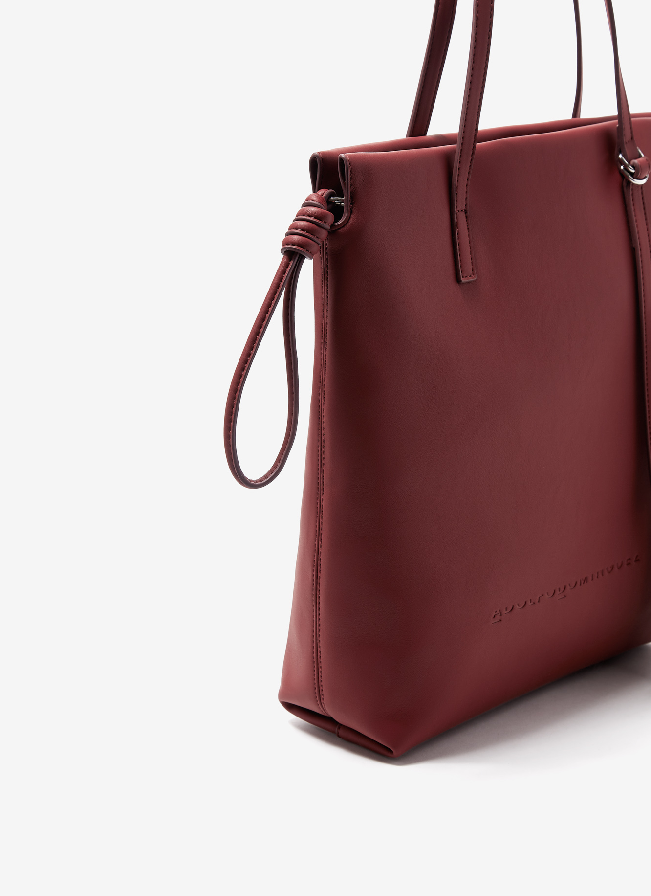Faux leather shopper bag image number 2