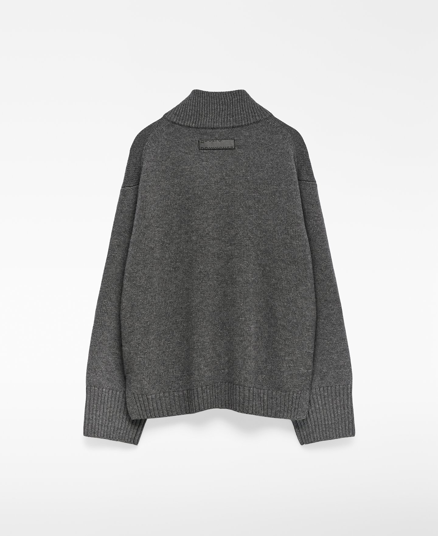 Merino wool high collar cardigan woman image number 5