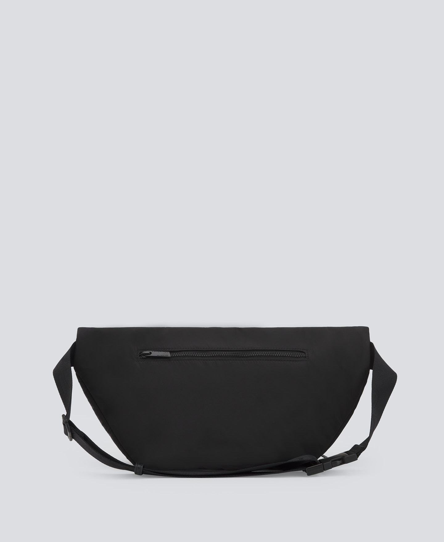 Black recycled material fanny pack man image number 1