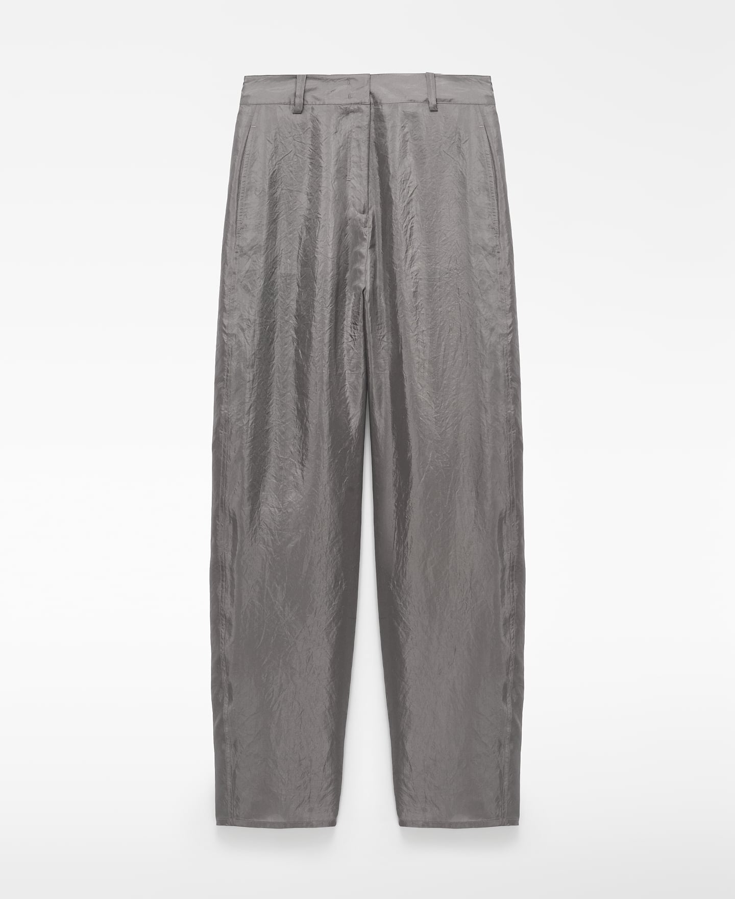 Pantal&oacute;n barrel fit satinado image number 4