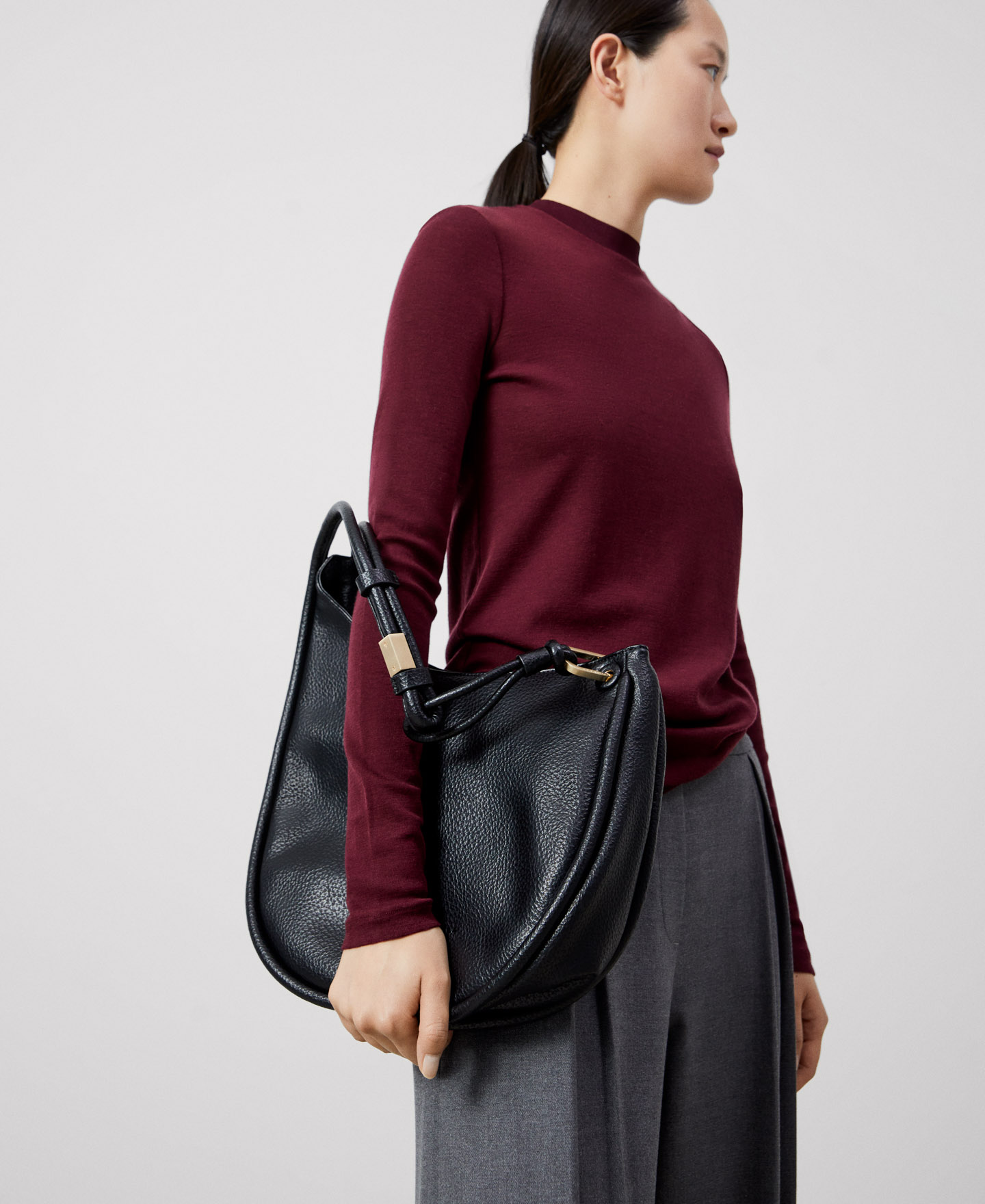 Asymmetric hobo bag image number 5