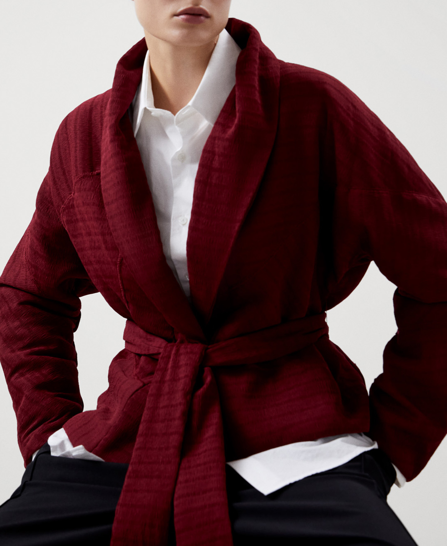 Chaqueta acolchada en crinkle image number 0