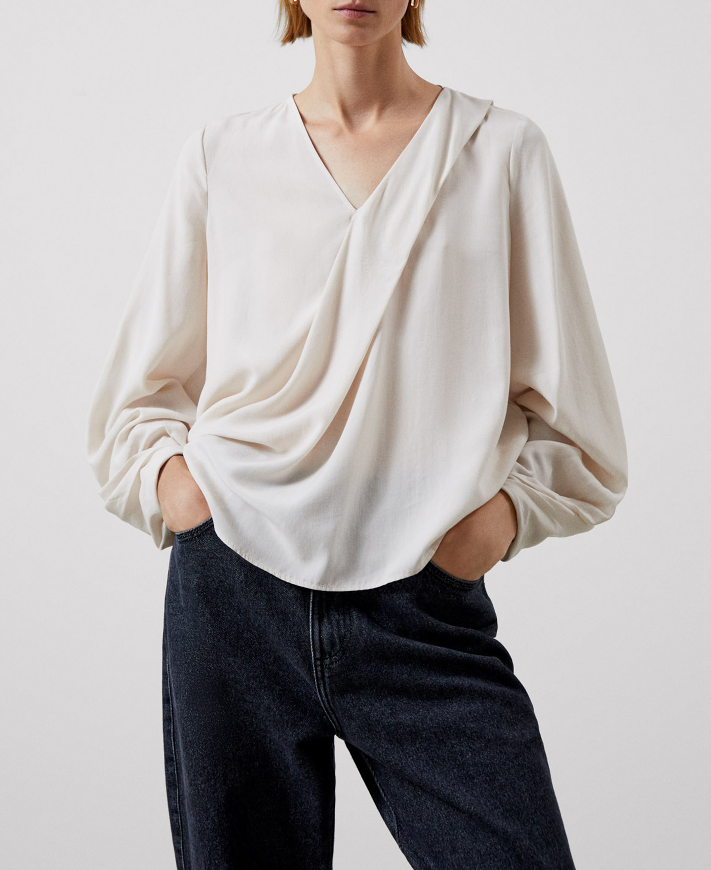 Blusa en lyocell image number 0