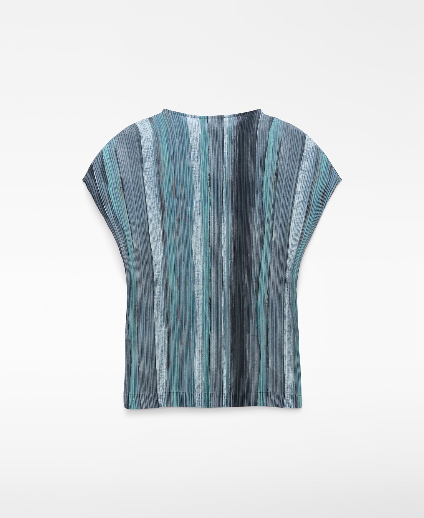 Printed crinkle top woman image number 5