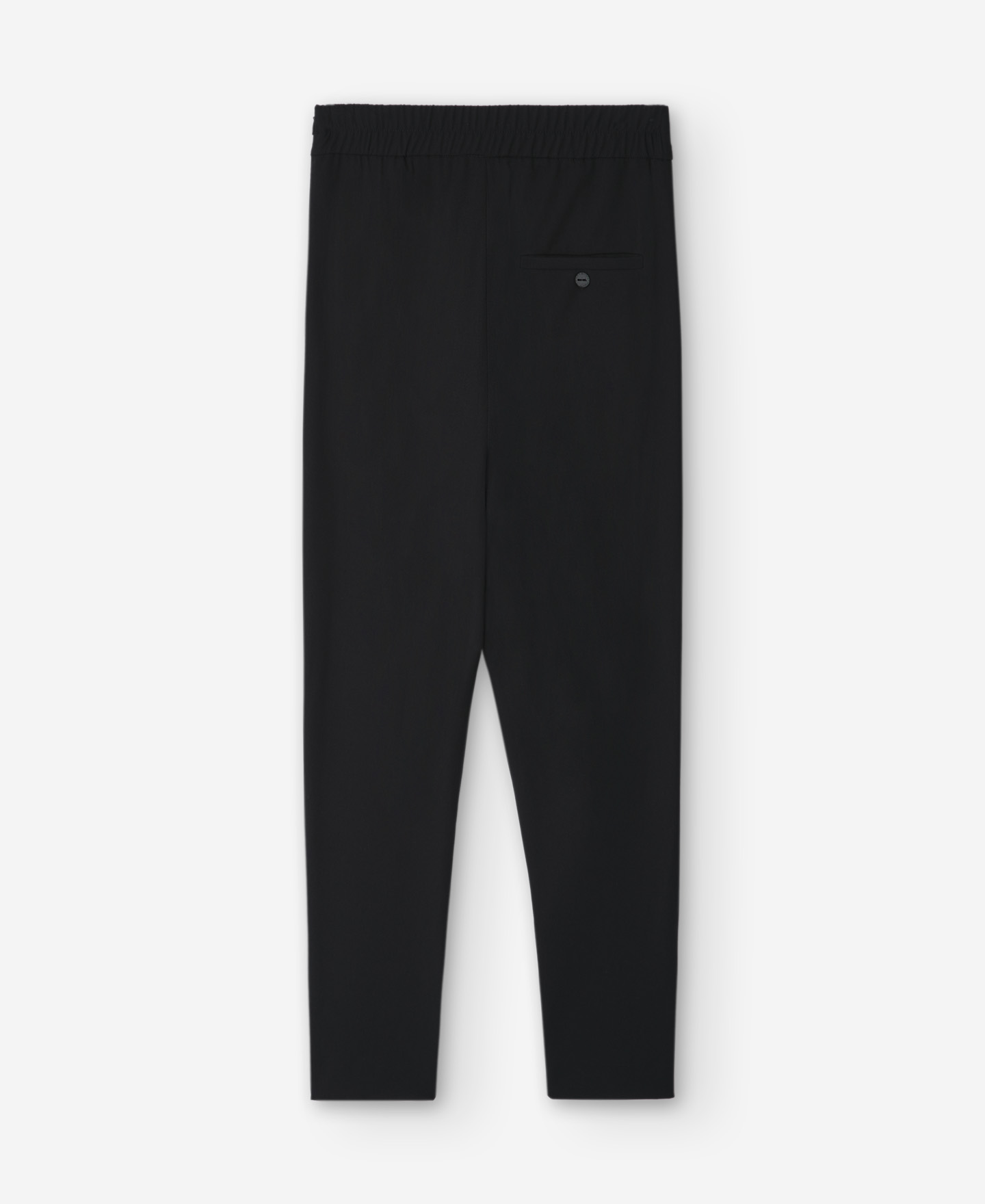 Black front pleat trousers for women image number 5