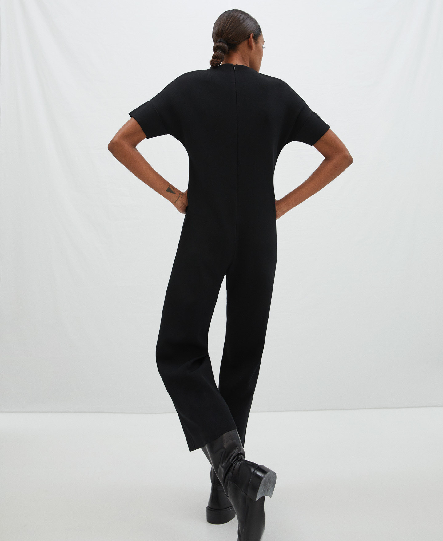 Viscose knitted jumpsuit image number 2