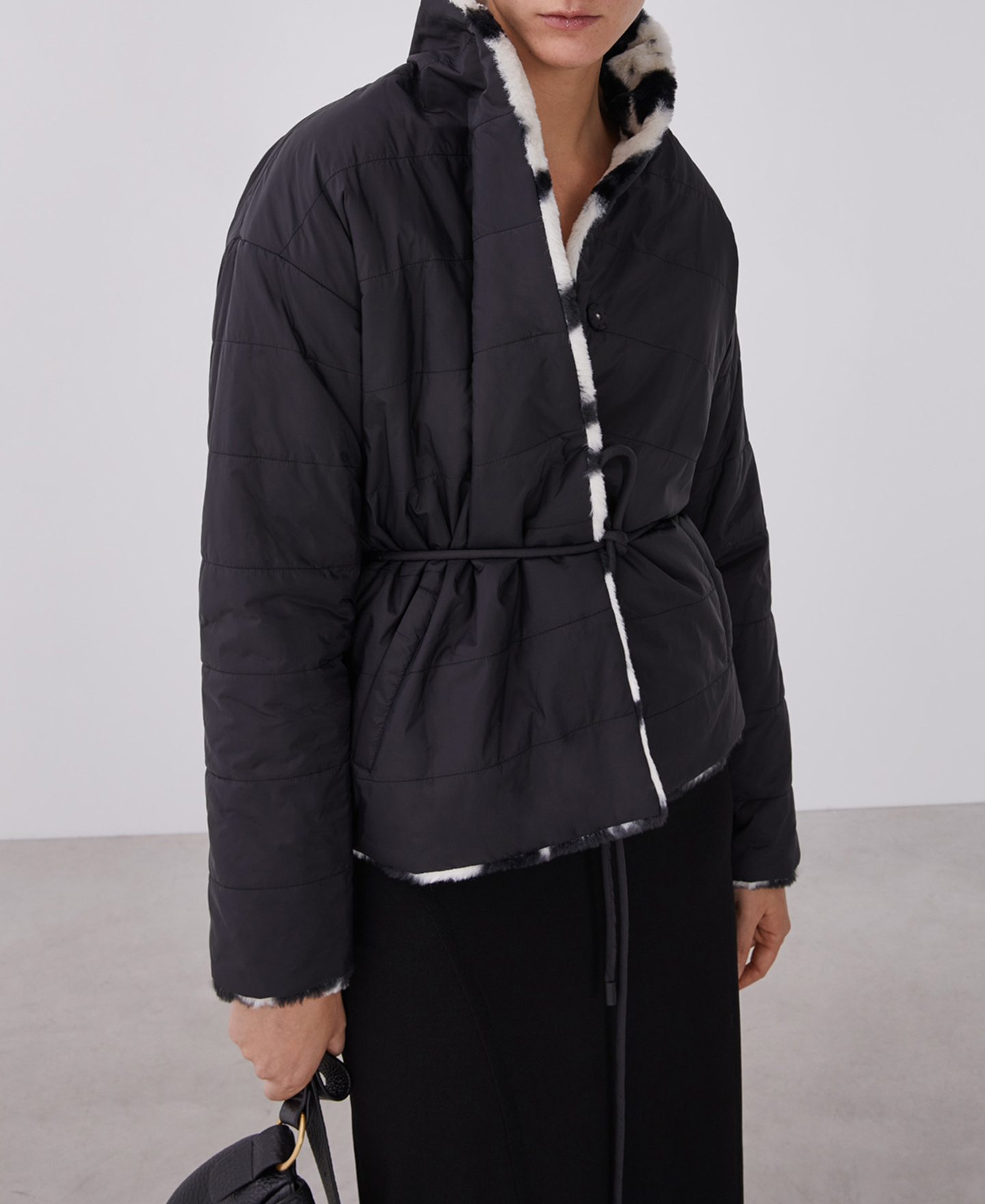 Anorak envolvente reversible image number 0