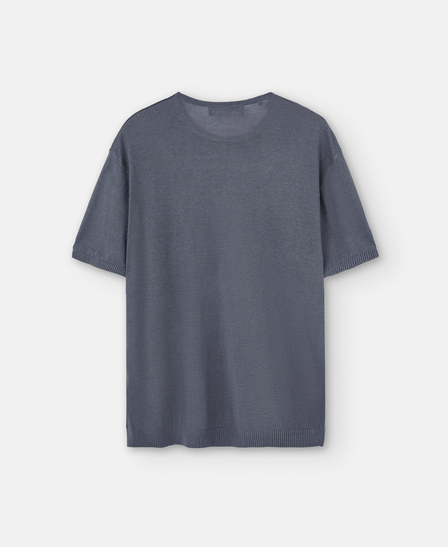 Linen knitted crew neck t-shirt image number 5