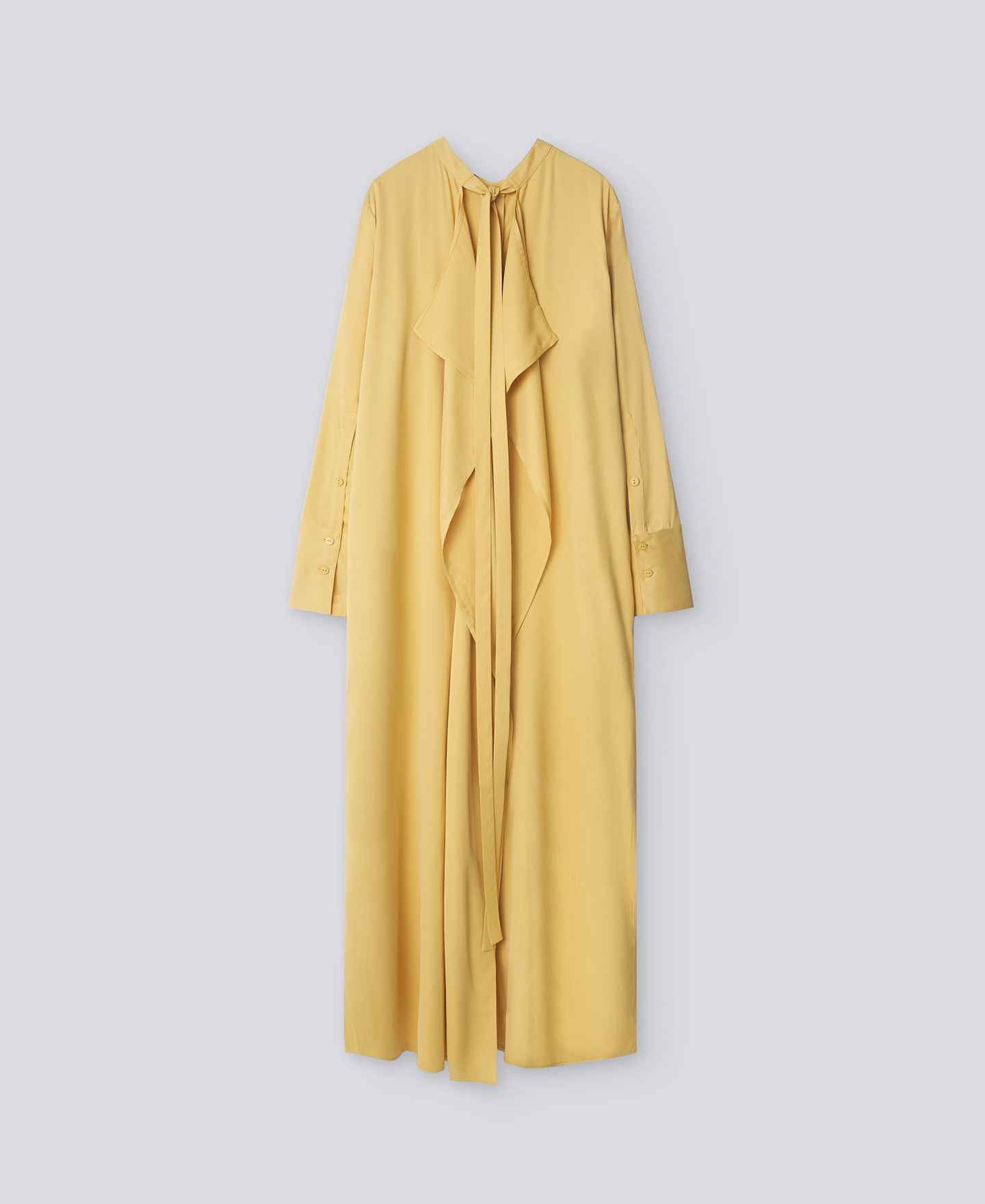 Vestido largo amarillo mujer image number 5