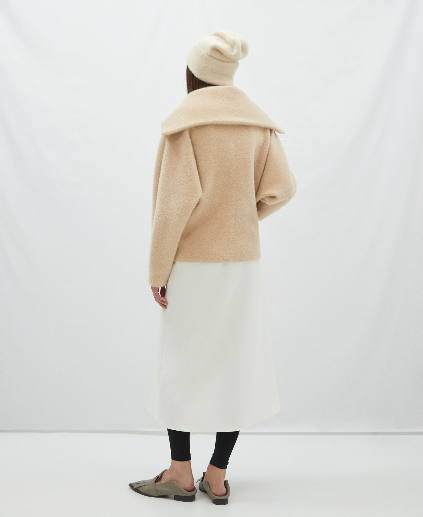Nylon and viscose wrap-around jacket image number 2