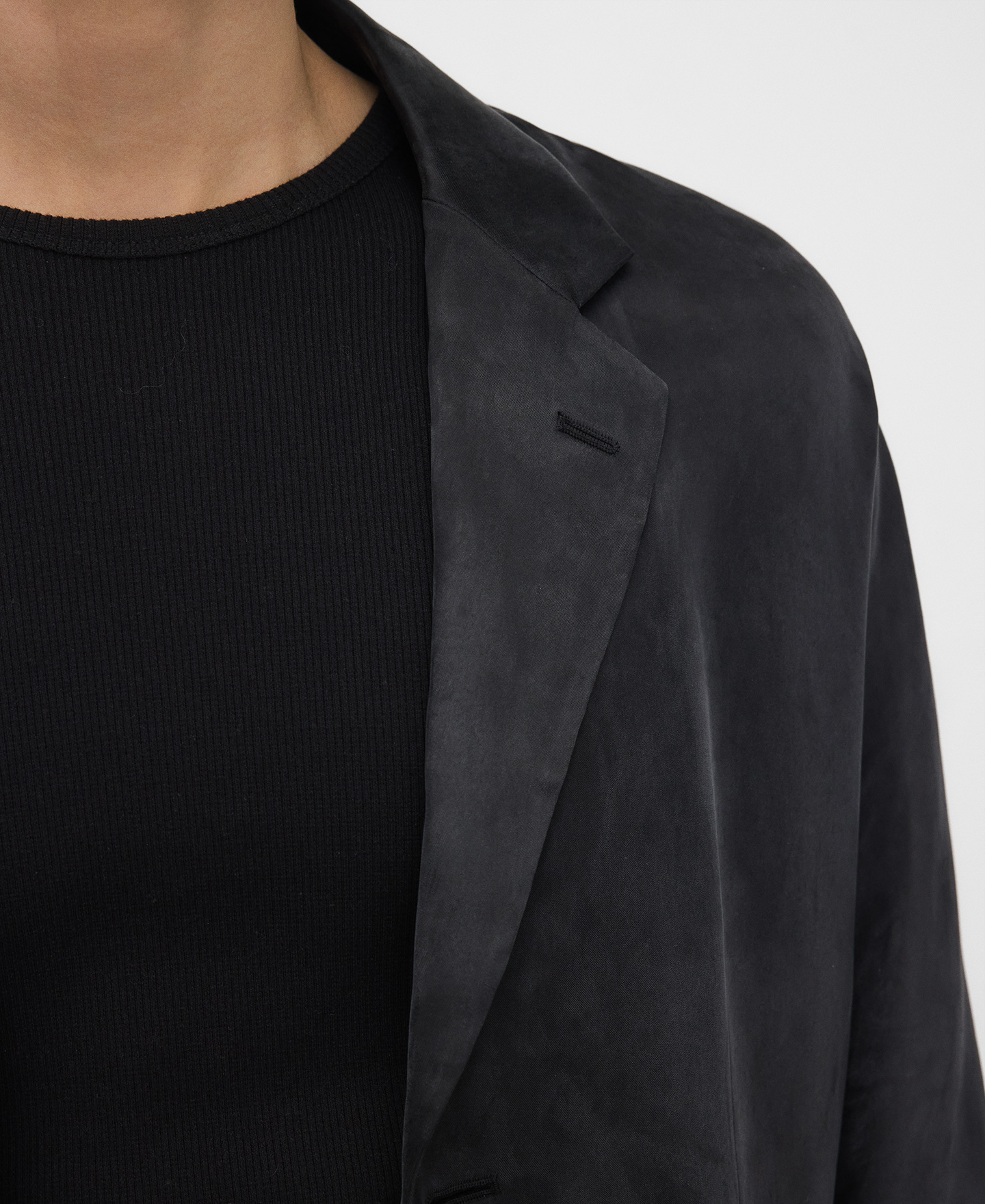 Unstructured relaxed fit blazer image number 3