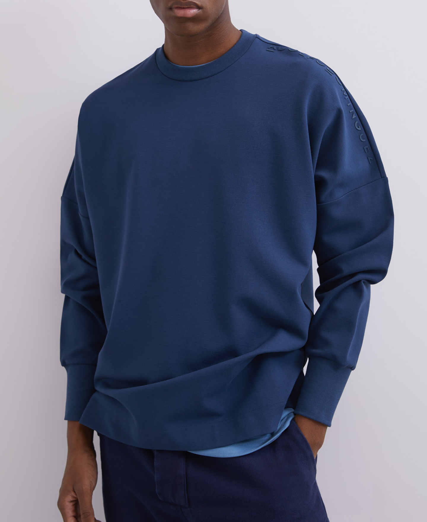 Viscose crew neck sweatshirt image number 0