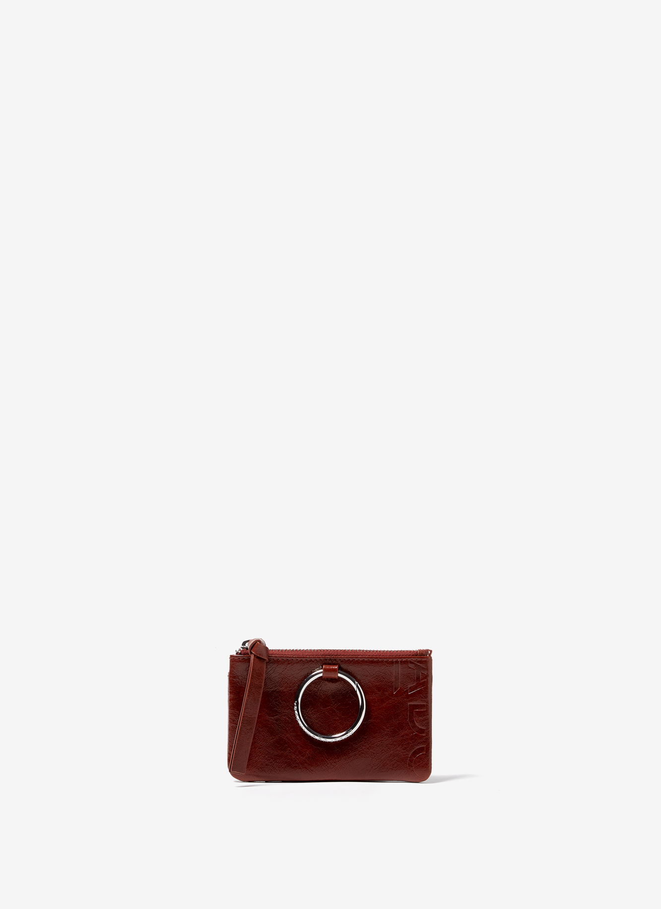 Crackled glossy leather wallet image number 0