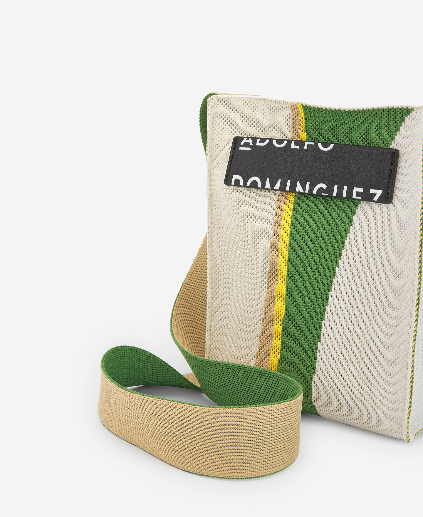 Printed knit mini shoulder bag image number 3