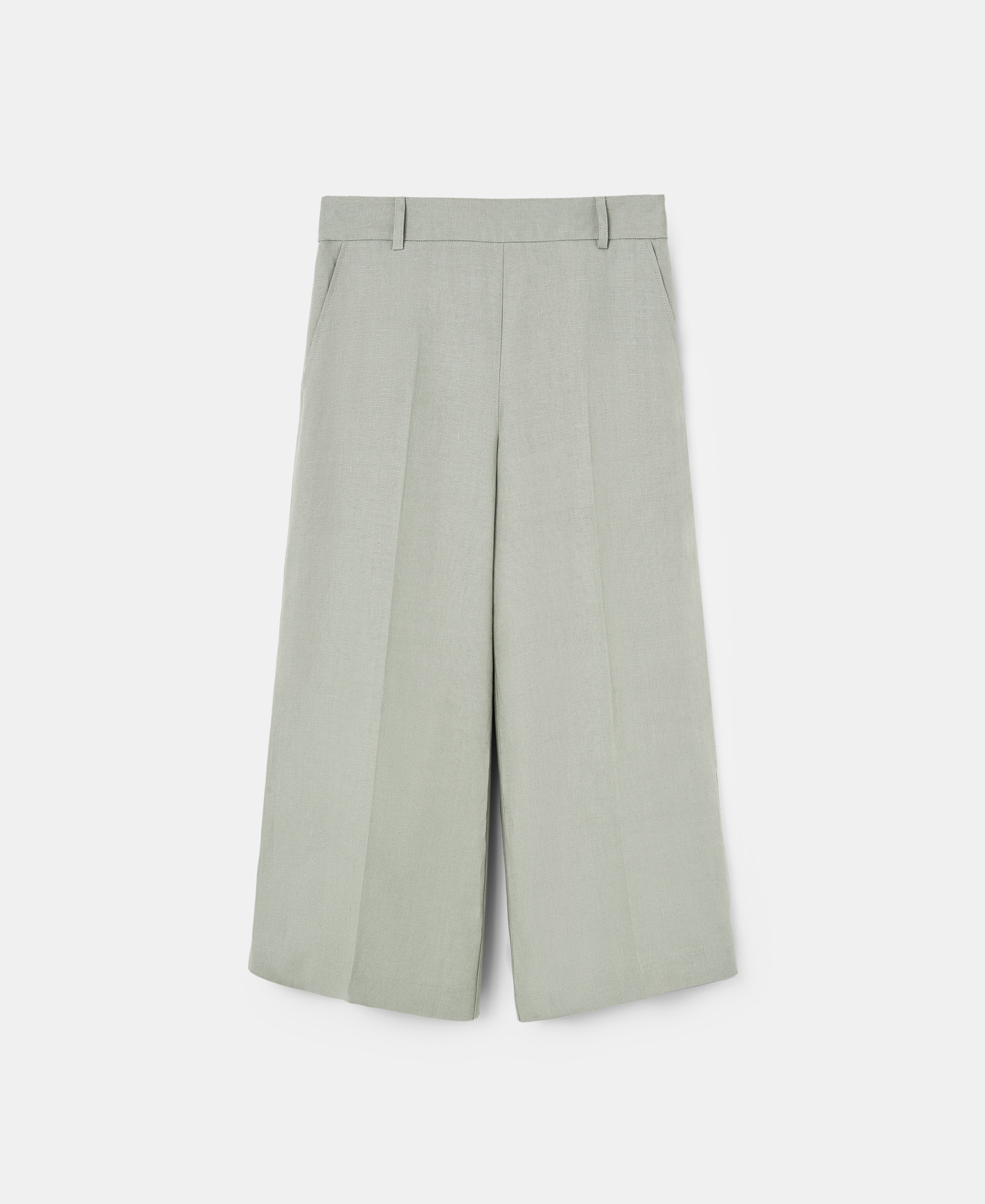 Green linen trousers image number 4