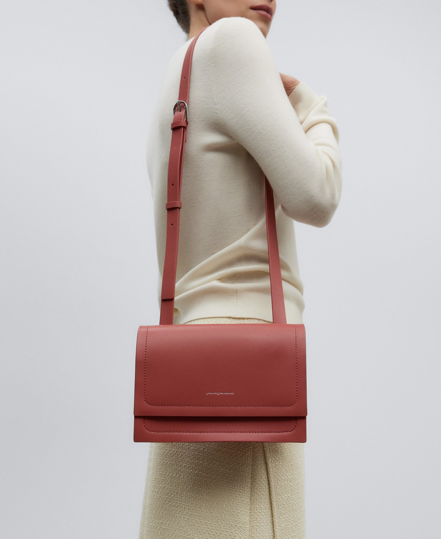 Bandolera en piel responsable mujer image number 5
