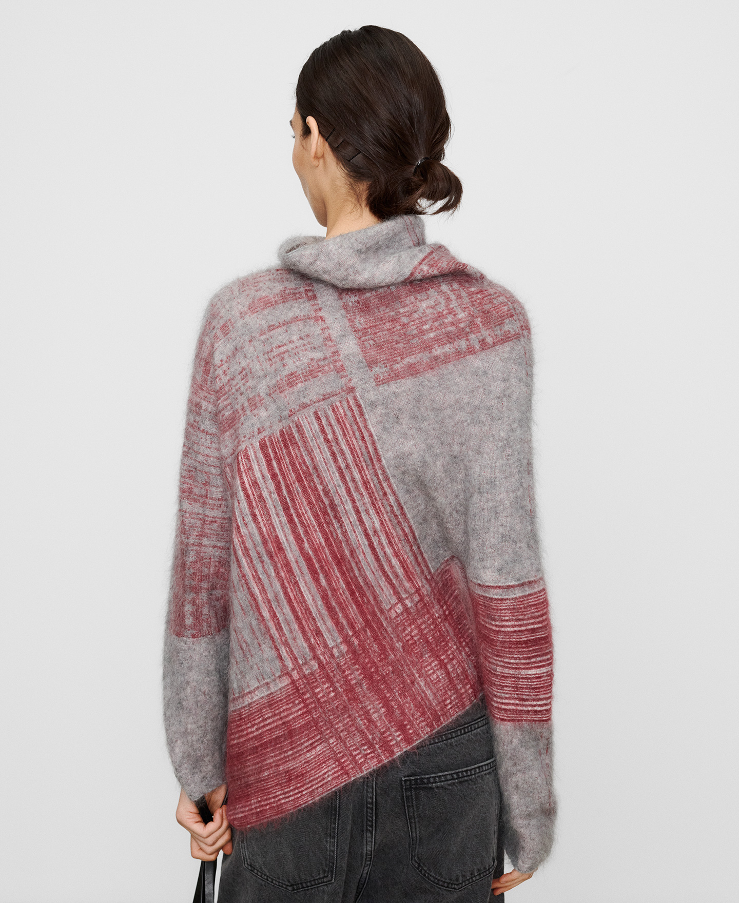 Jersey asim&eacute;trico jacquard punto cardado image number 2