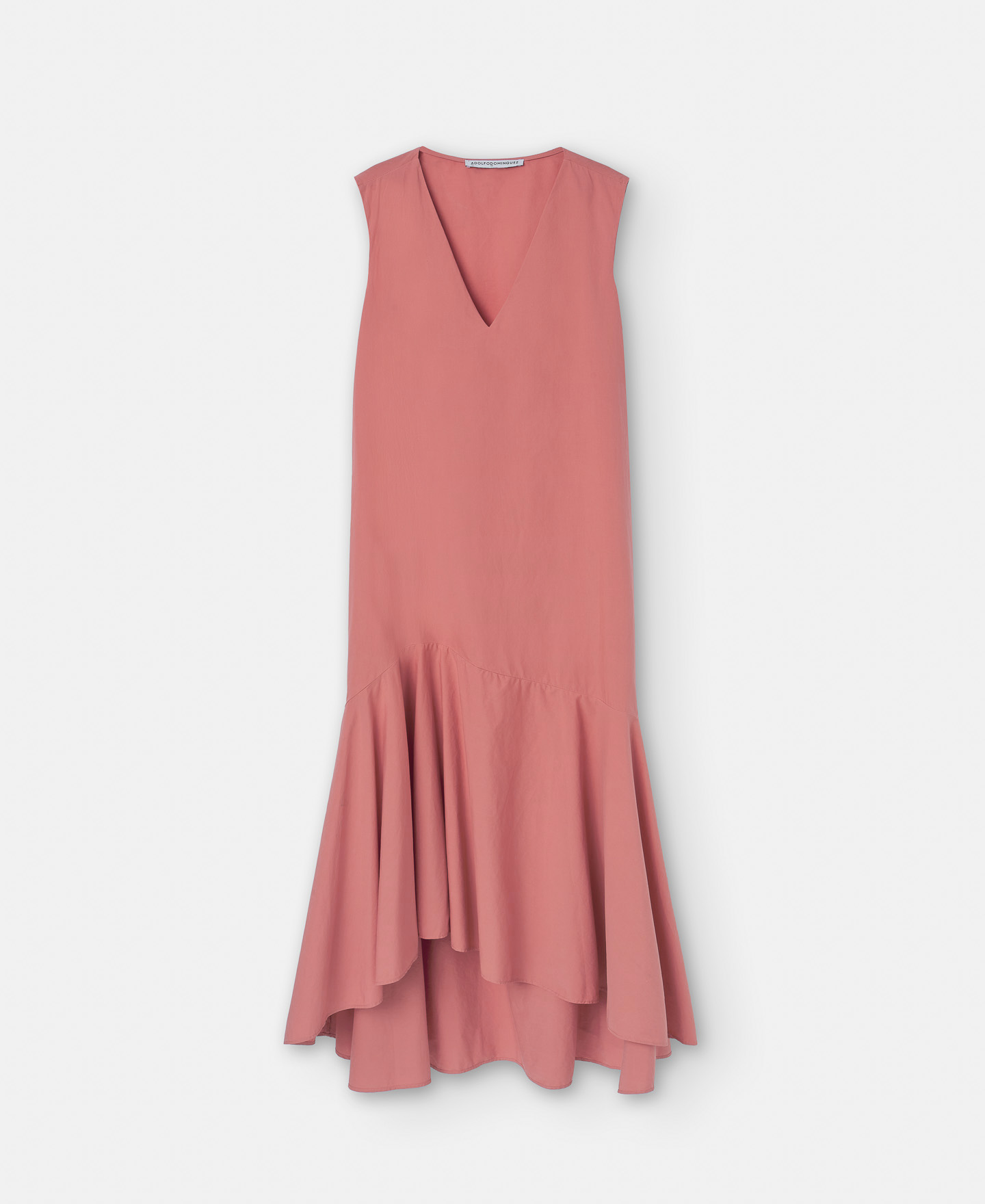 Vestido escote pico algodón responsable image number 4