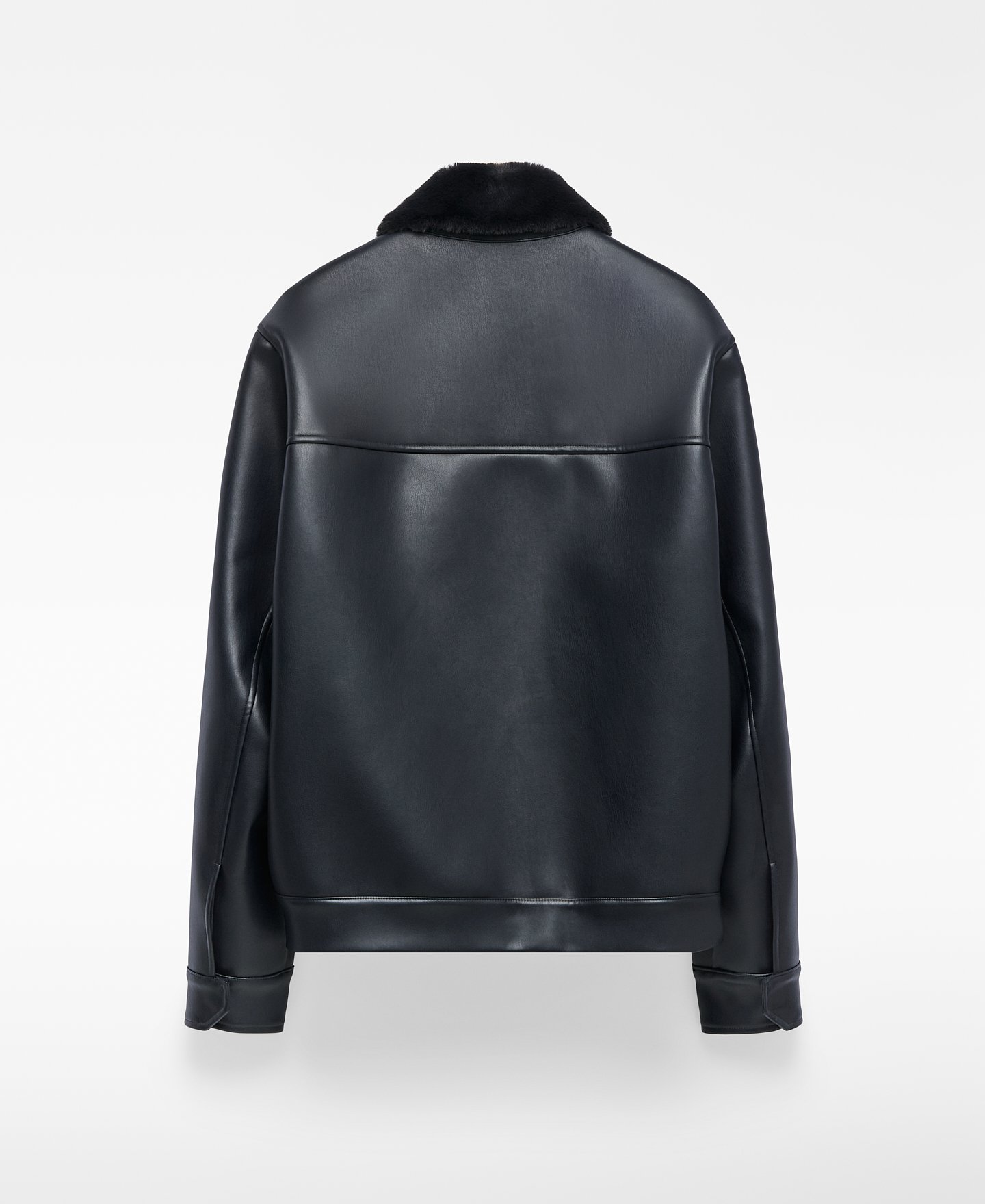 Veste aviateur en cuir synthétique pour homme image number 5