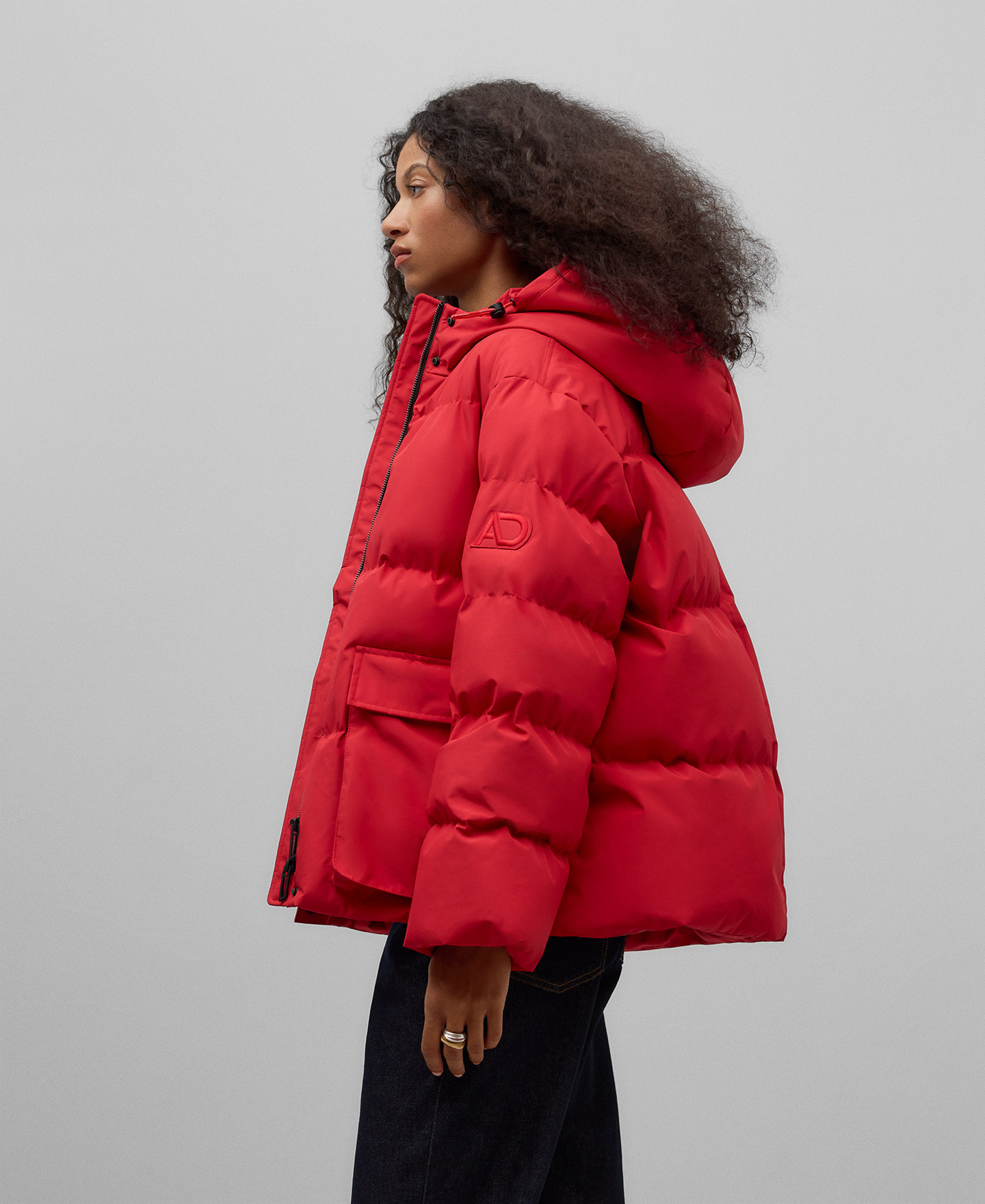 Quilted jacket with hood woman image number 0