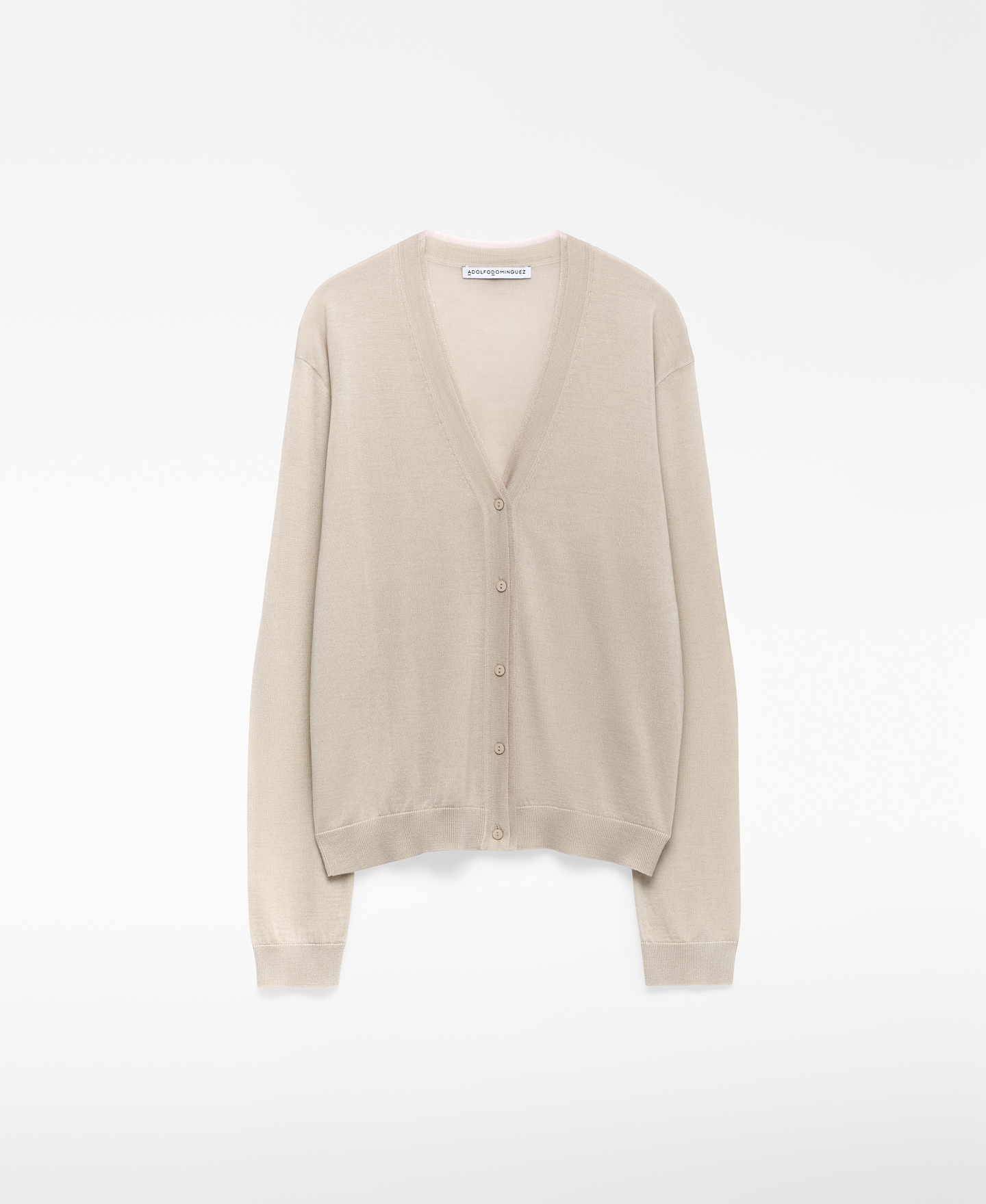 Semi-sheer knit cardigan woman image number 0