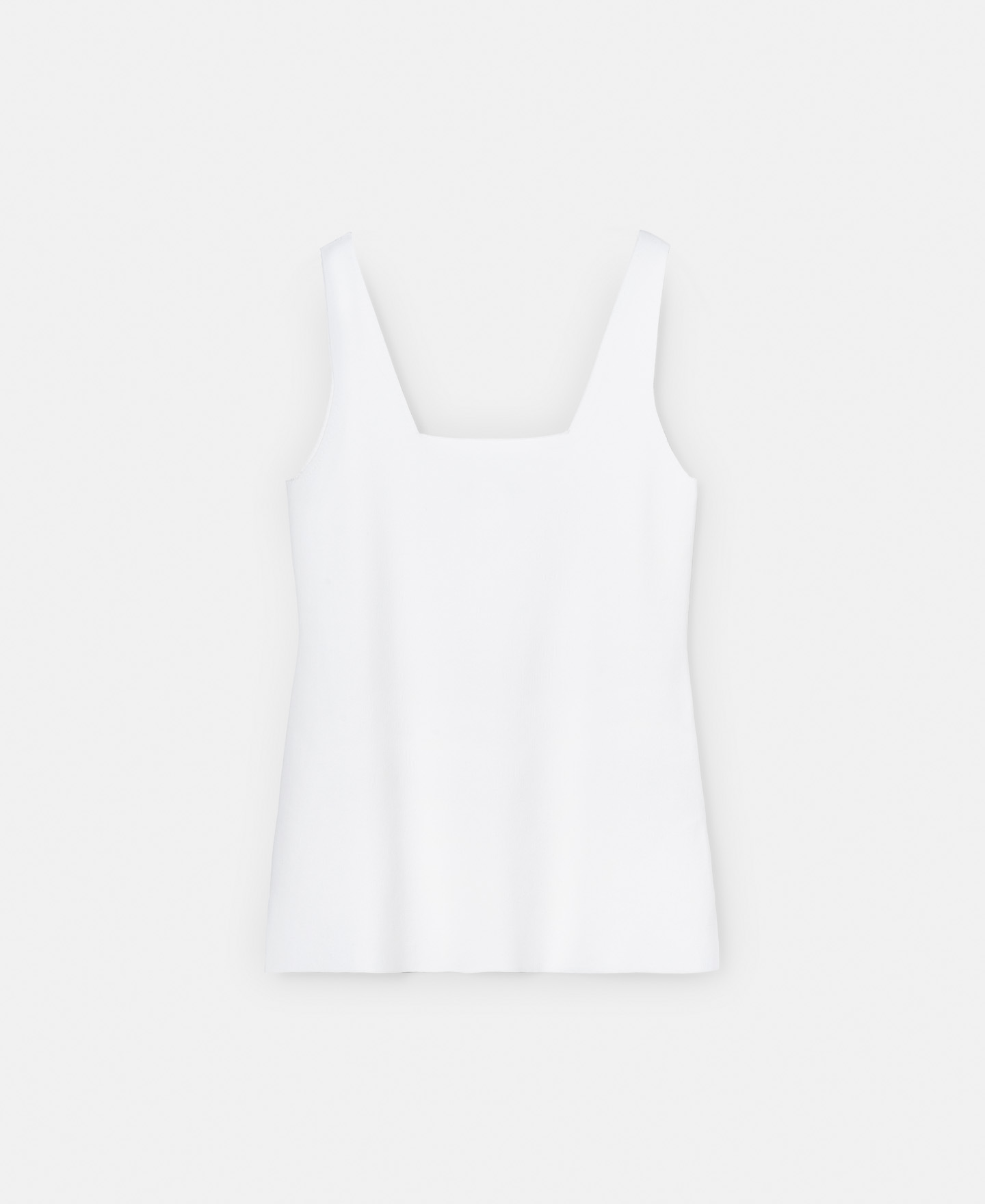 Square neckline top viscose rubber knit image number 4