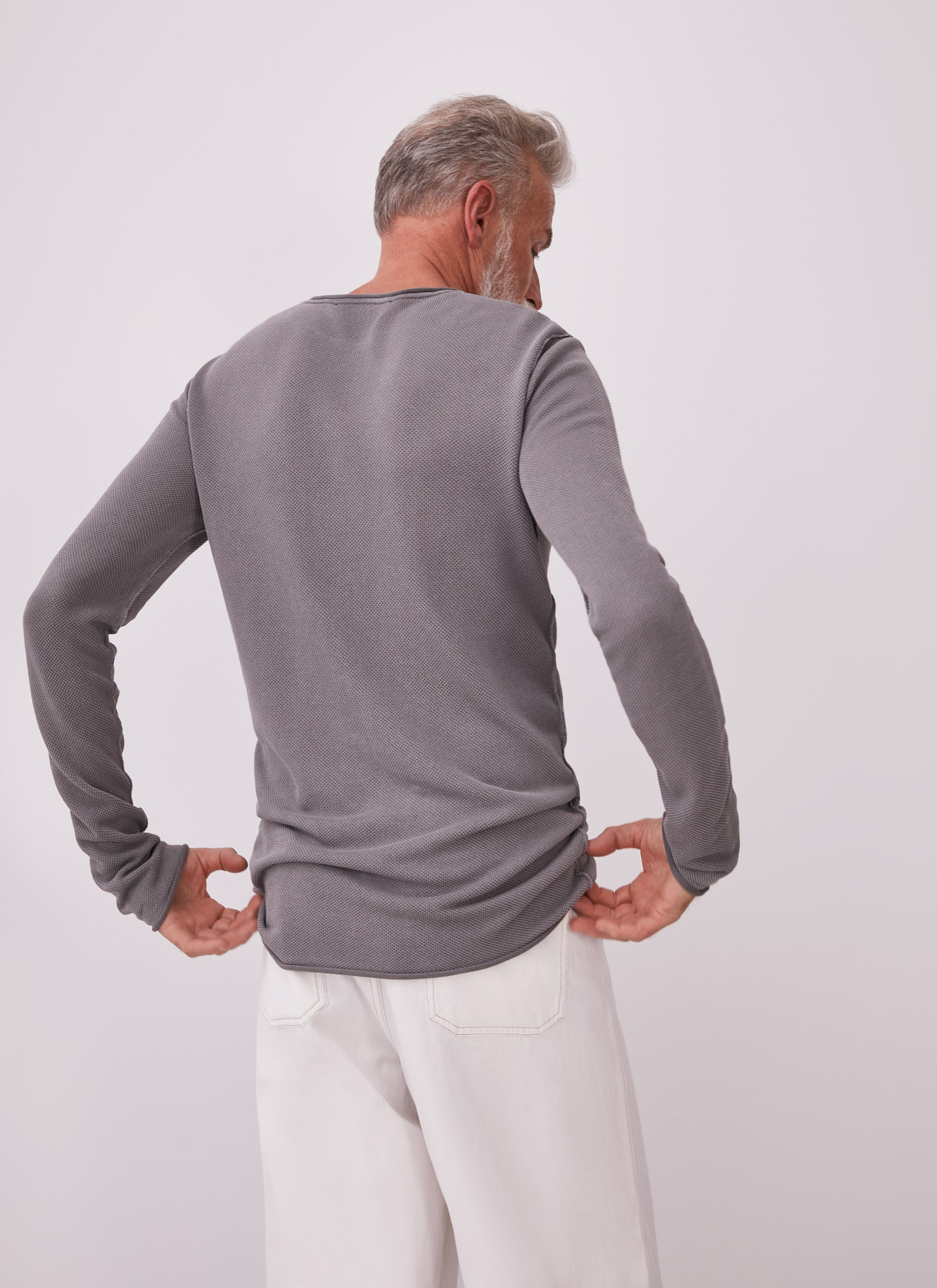 Cotton pique washed t-shirt image number 3