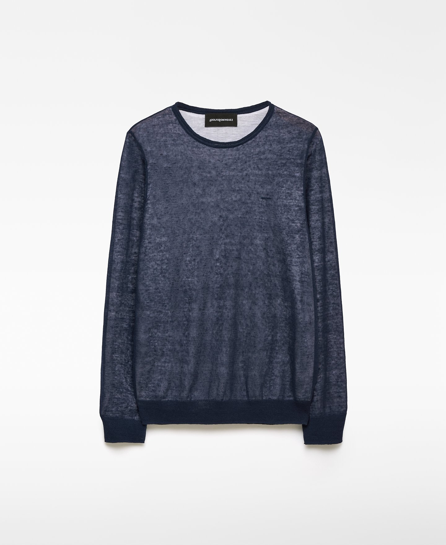 Jersey doble capa con lino hombre image number 4