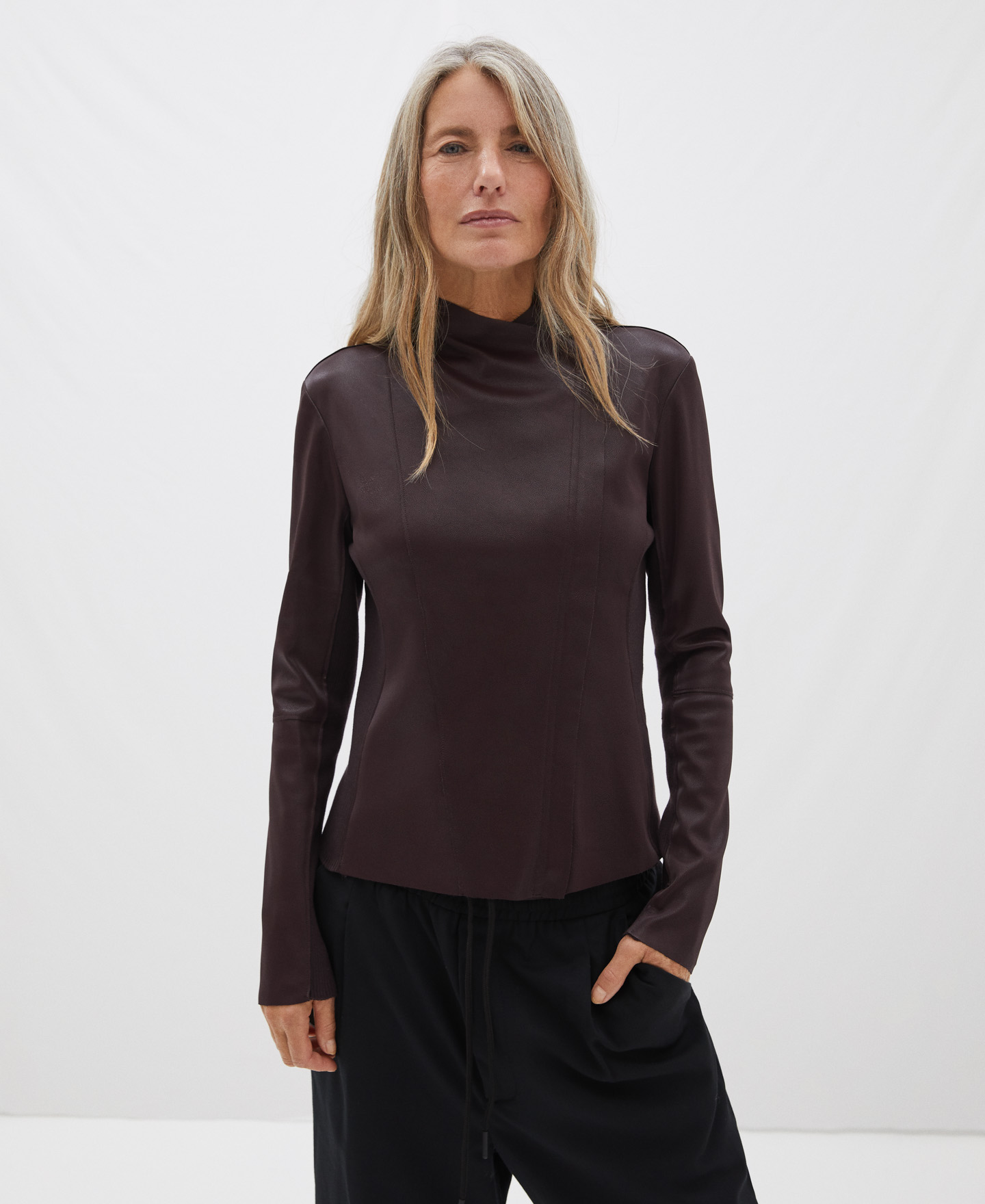 Eco-leather biker jacket image number 0